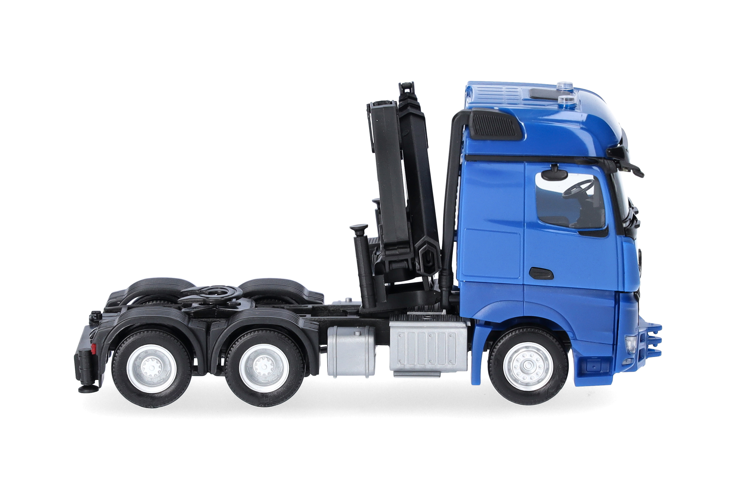 Herpa 318747 | MB Arocs 18 Bigspace 3achs mit Ladekran (6x4), enzianblau | 1:87