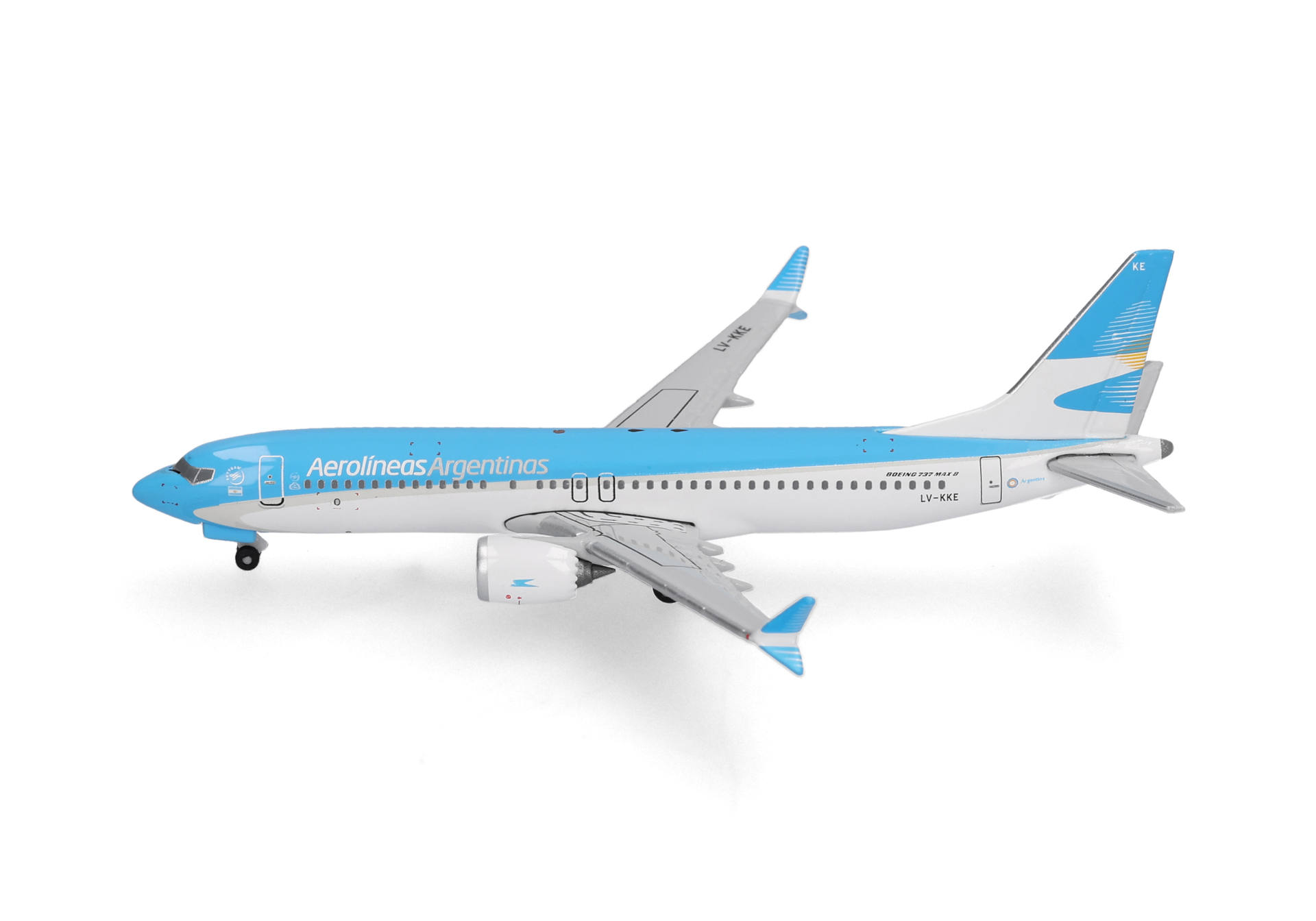Herpa Wings 539081 | Aerolíneas Argentinas | Boeing 737 Max 8 | LV-KKE| 1:500