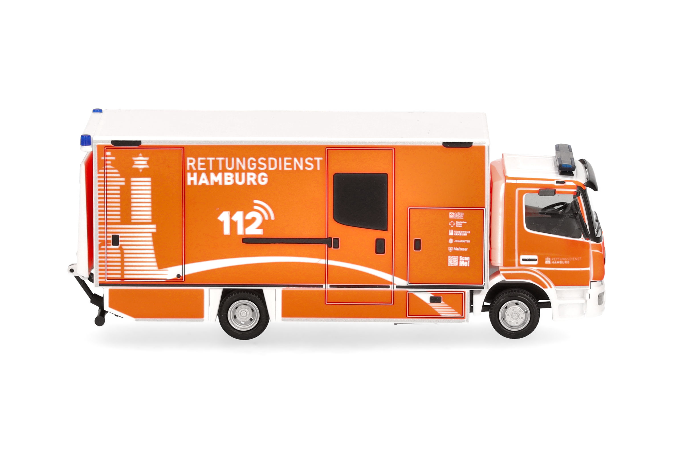 Herpa 091473 | MB Atego 2013 S-KTW mit LBW | Feuerwehr Hamburg | 1:87