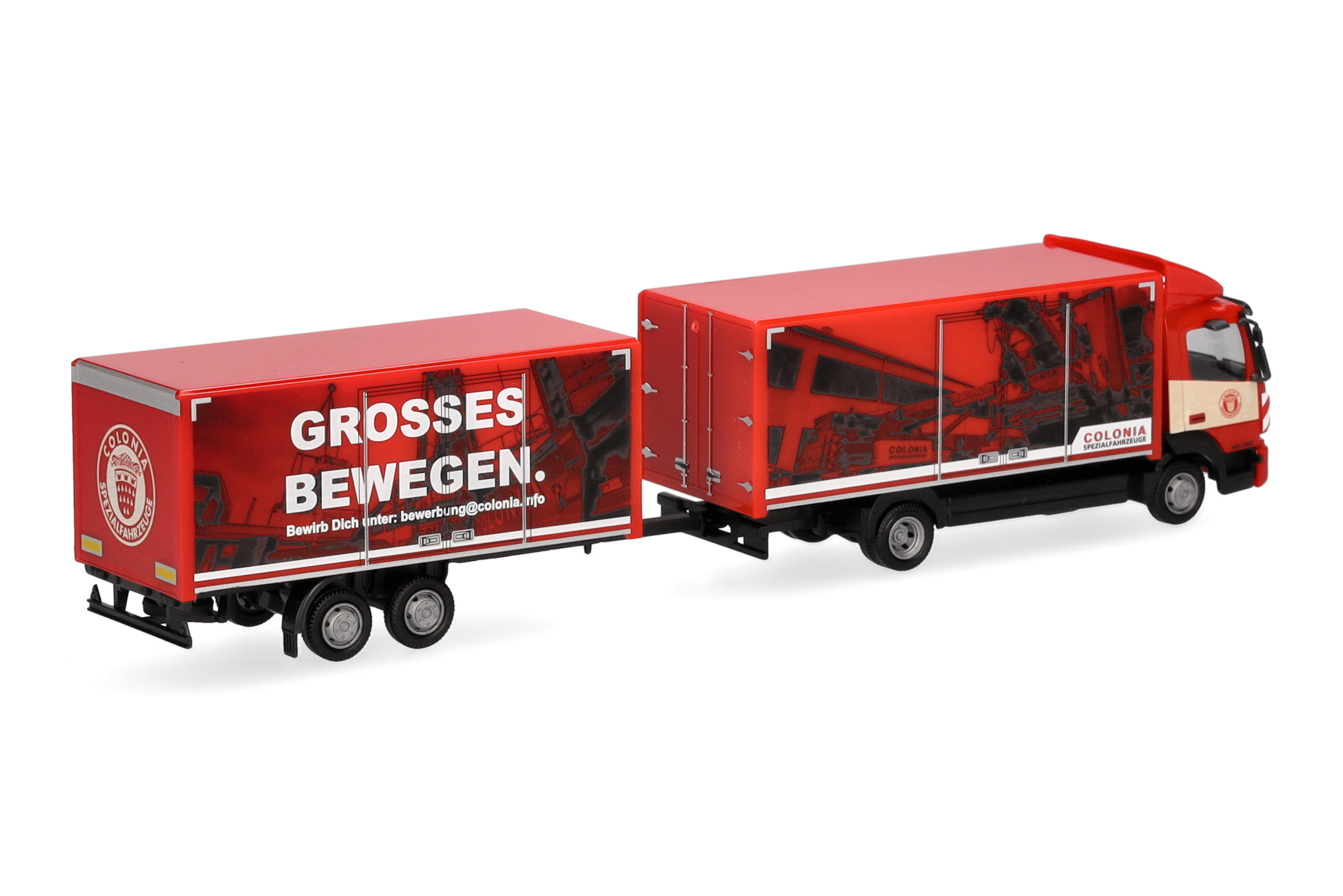 Herpa 319744 | Mercedes-Benz Atego 13 | Koffer-Hängerzug | Colonia | 1:87