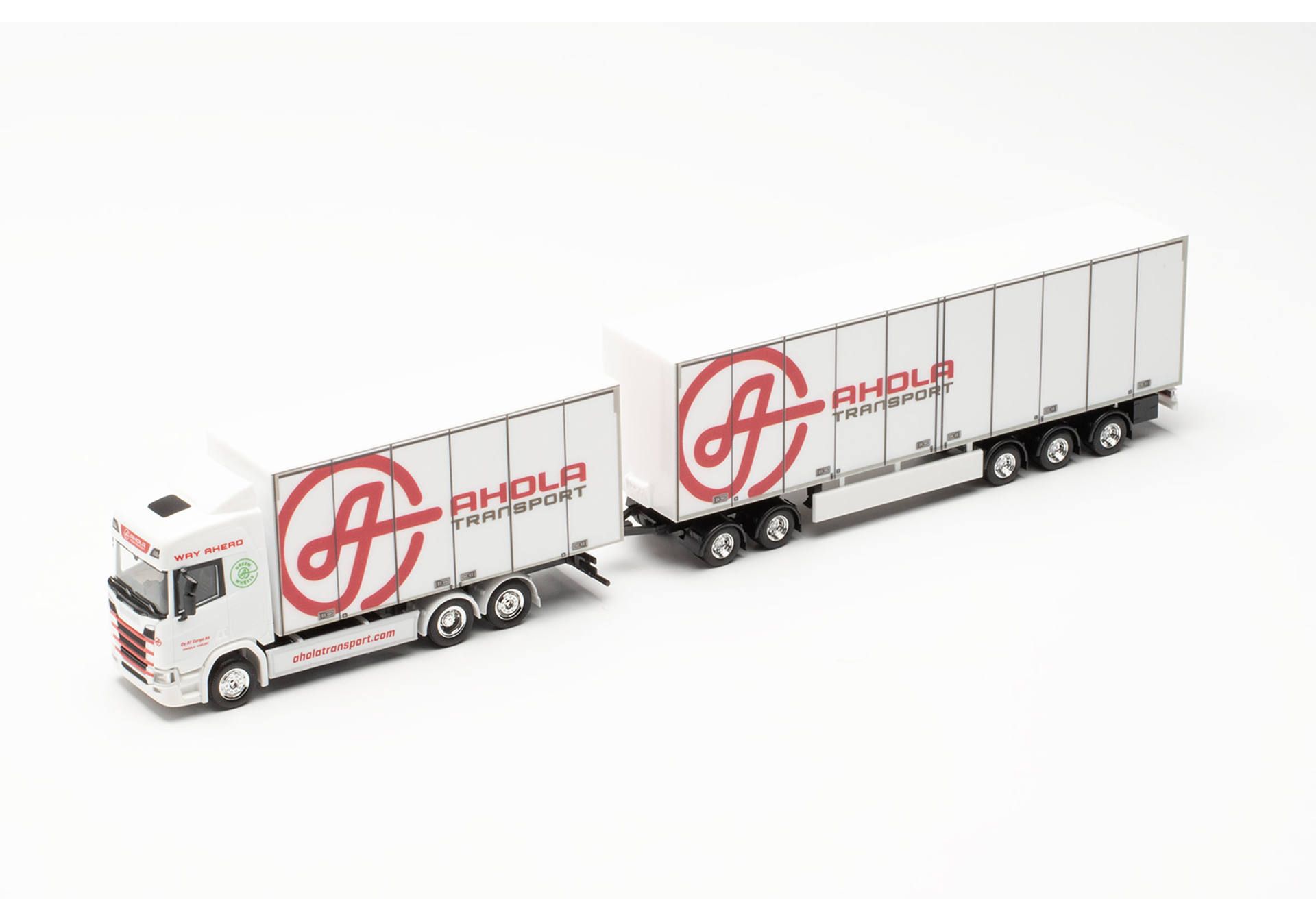 Herpa 315678 - Scania CR 20 HD Schwedencombi „Ahola Transport“ (Finnland/Kokkola). 1:87
