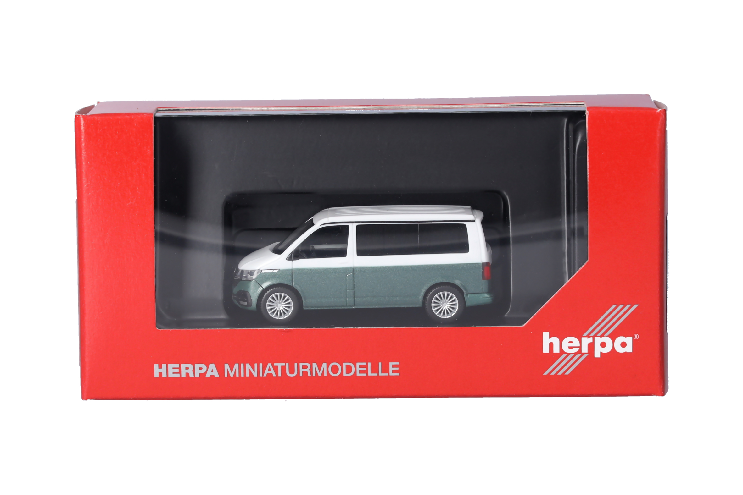 Herpa 096805-004 | VW T6.1 California | Candy Weiß/Bay Leaf Green metallic | 1:87