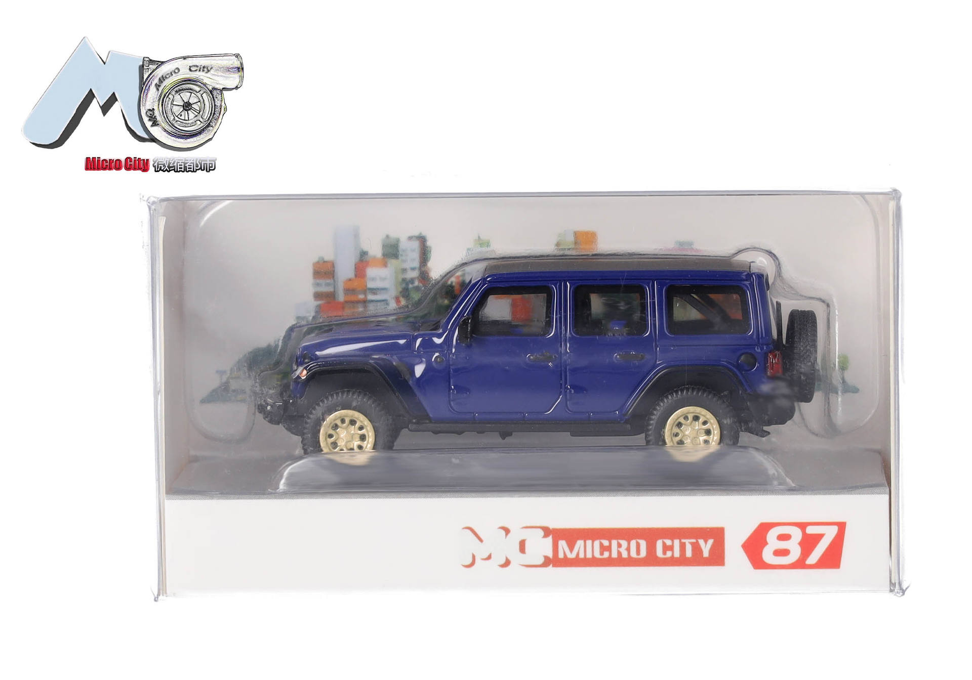 Herpa MicroCity 87MC000013 | Jeep Wrangler (ab 2017) | blau | 1:87