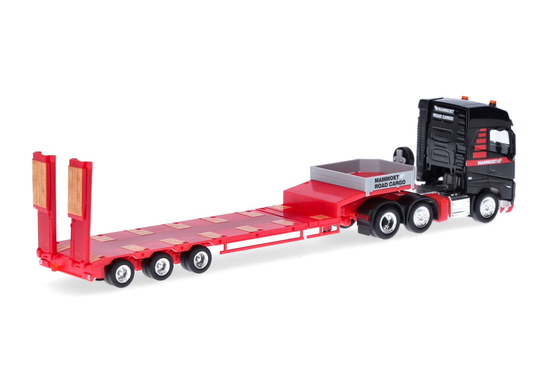 Herpa 318358 | Volvo FH GL 2020 Semitieflade-Sattelzug | Mammoet Road Cargo | 1:87