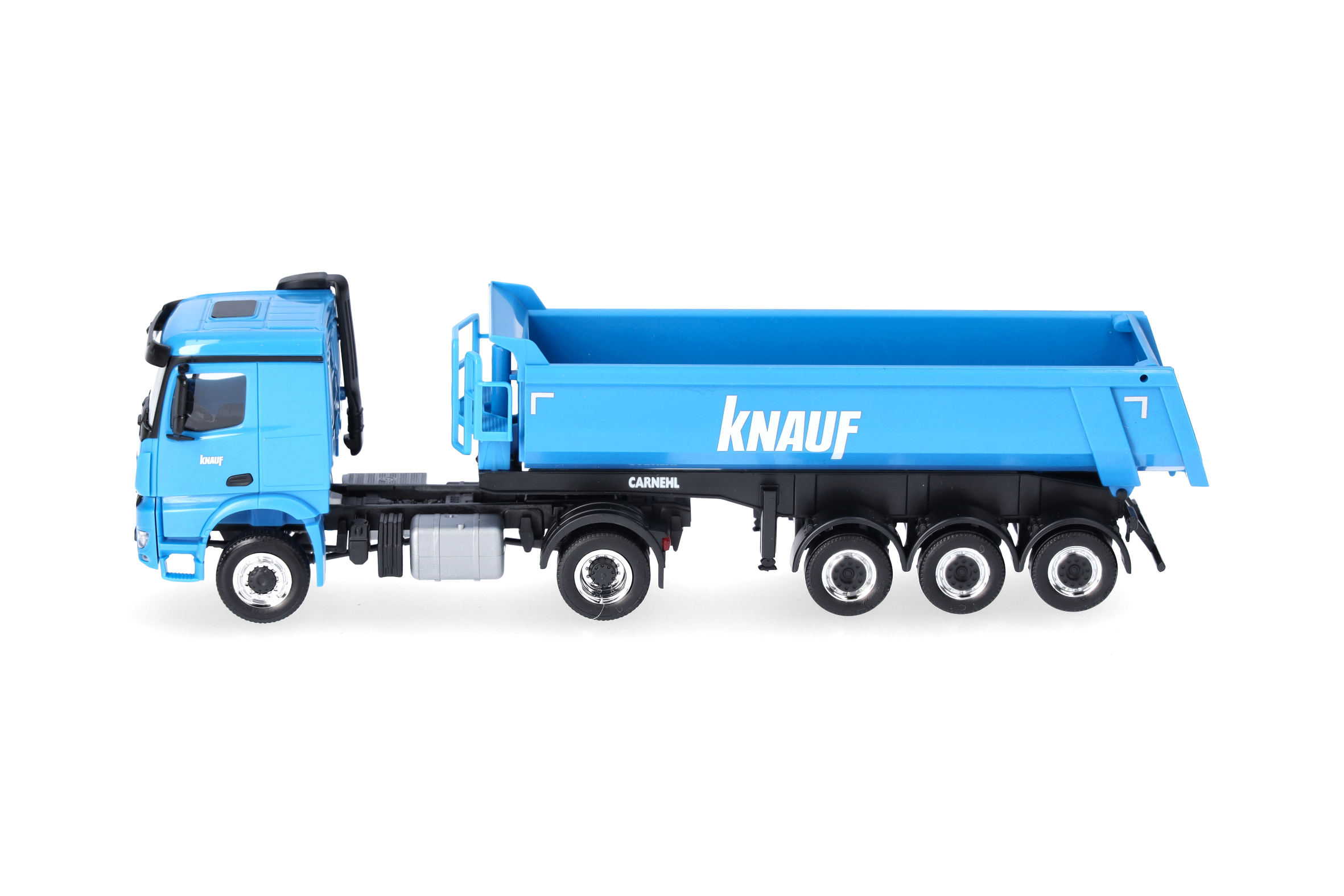 Herpa 319096  | MB Arocs Classicspace Carnehl Rundmulden-Sattelzug | Knauf | 1:87