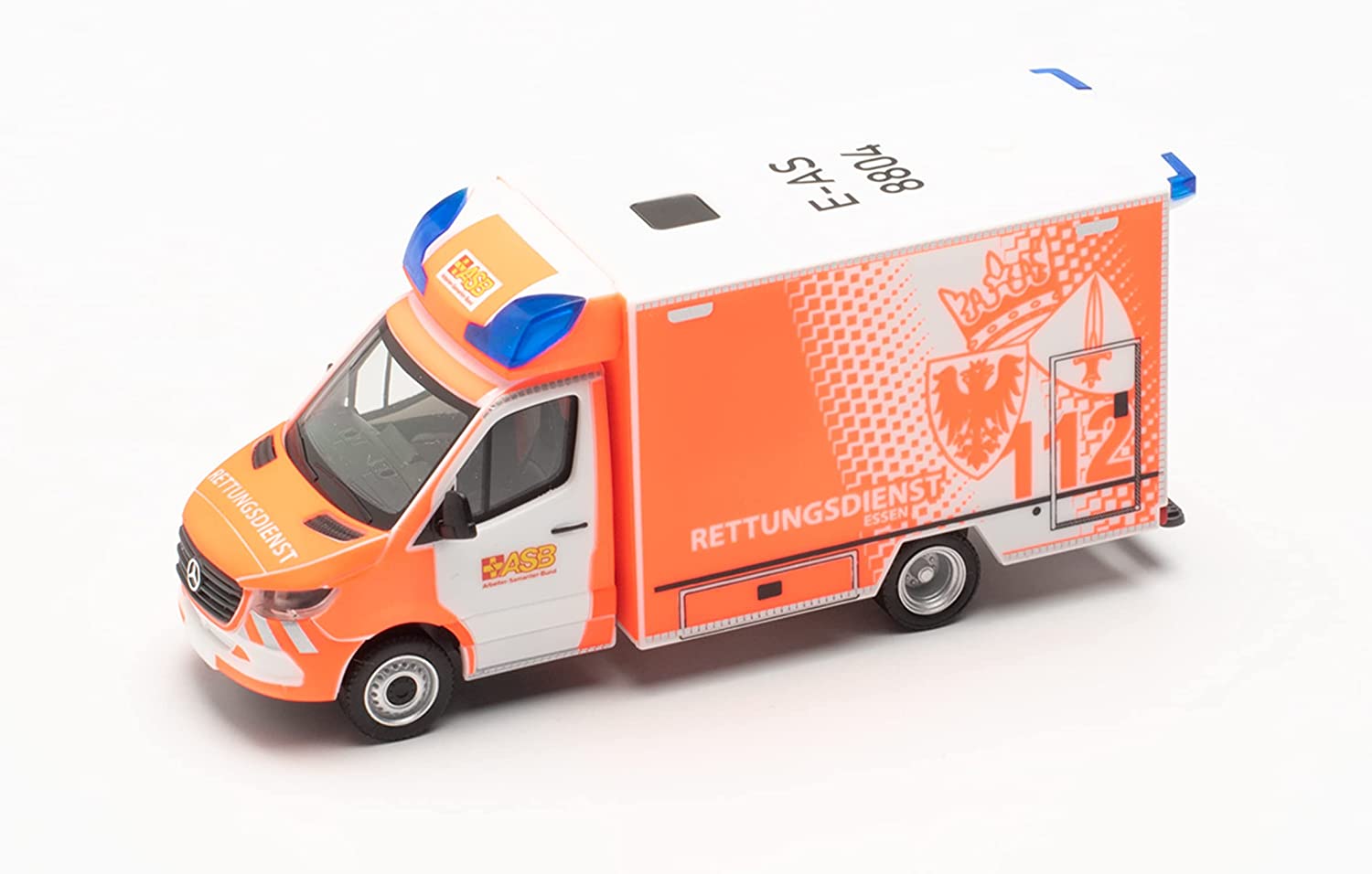 Herpa 097307 | Mercedes-Benz Sprinter `18 Fahrtec RTW | ASB / FW Essen | 1:87
