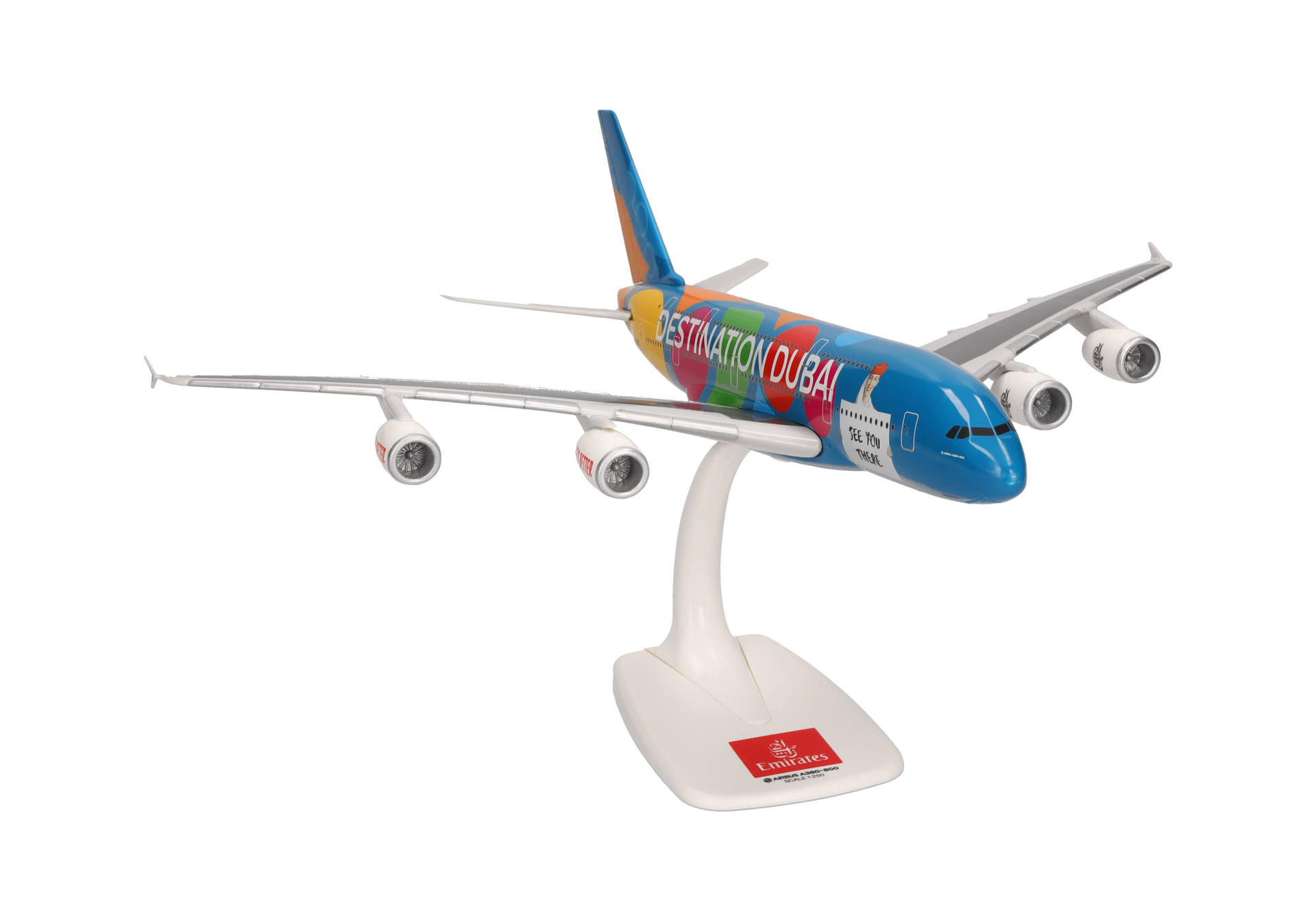 Herpa Wings SF 613842 | Emirates | Airbus A380 | Destination Dubai – A6-EOT | 1:250