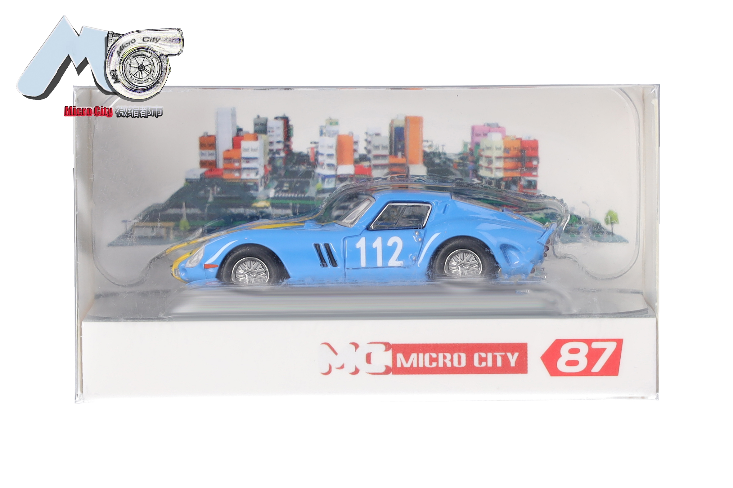 Herpa MicroCity 87MC000058 | Ferrari 250 GTO "112" | blau | 1:87