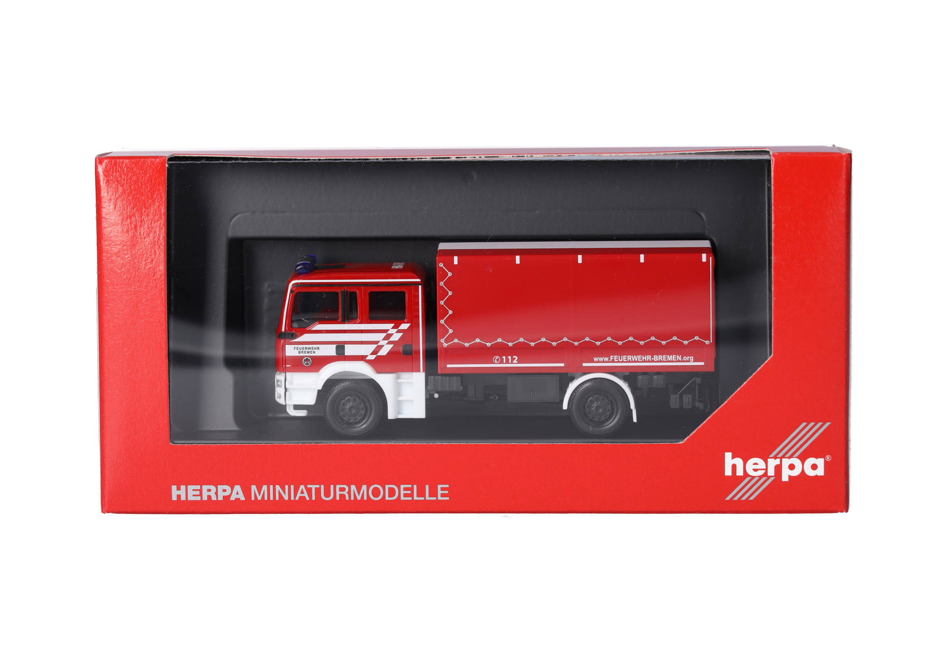 Herpa 098847 | MAN TGA M Mehrzweckgerätewagen (MzGW) Dekon | Feuerwehr Bremen | 1:87