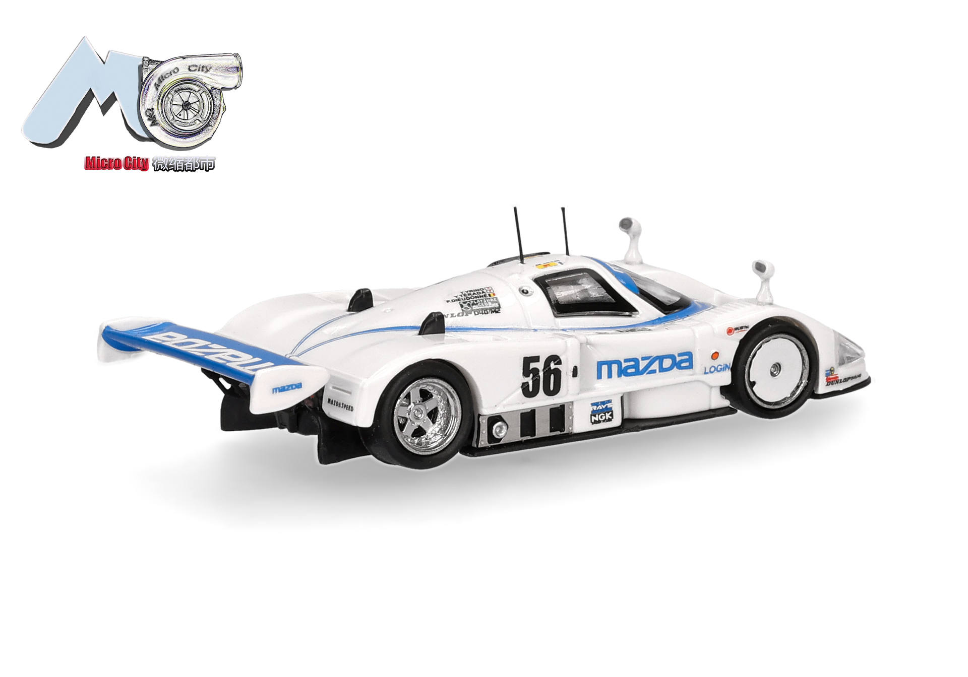 Herpa MicroCity 87MC000095 | Mazda 787B "56" | weiß | 1:87