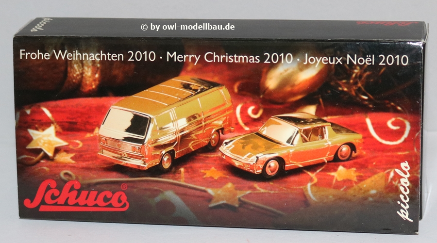Schuco 776610 - Limited Edition - Piccolo Set "Frohe Weihnachten 2010"  1:90