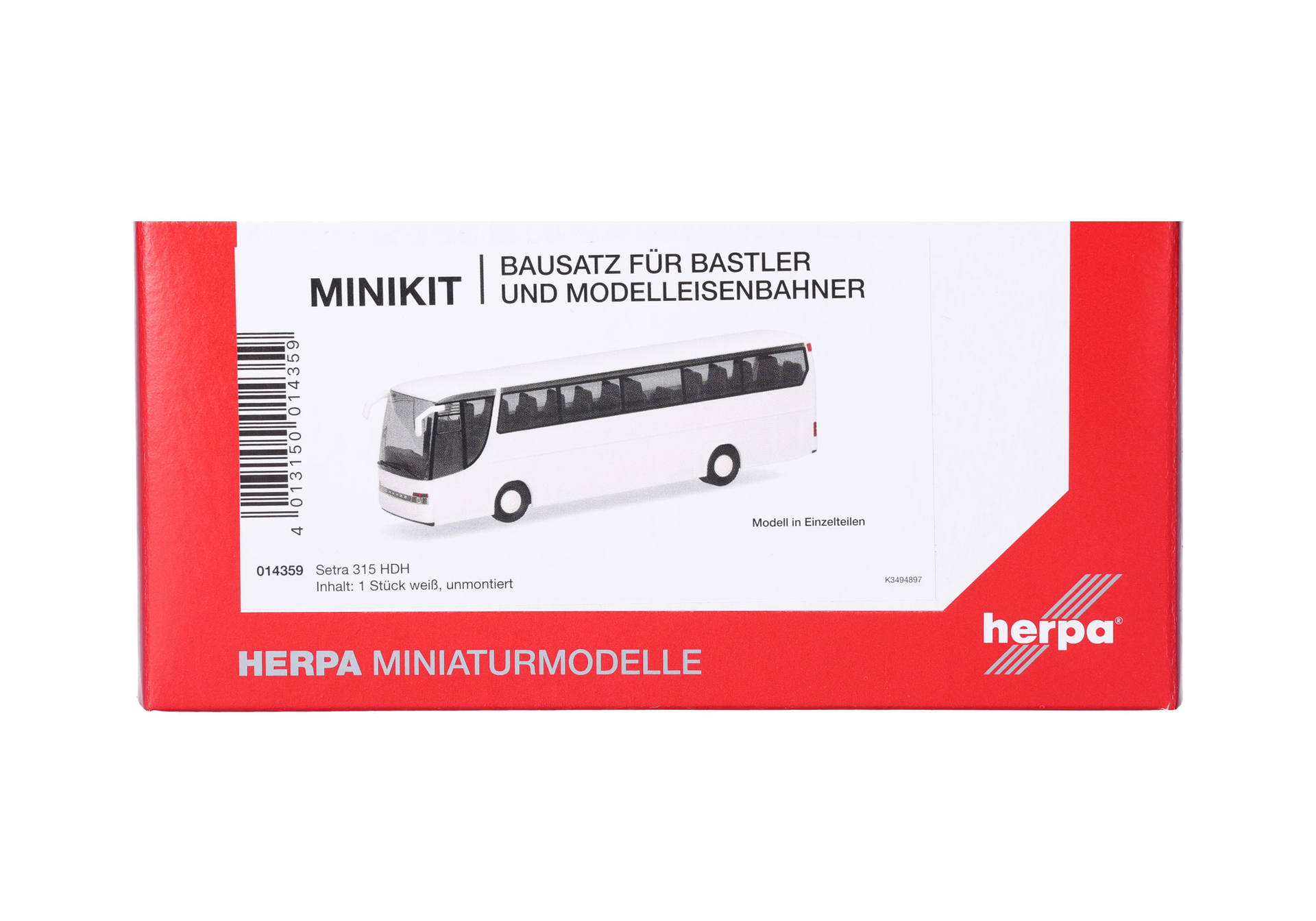 Herpa MiniKit 014359 | Setra 315 HDH, weiß | 1:87