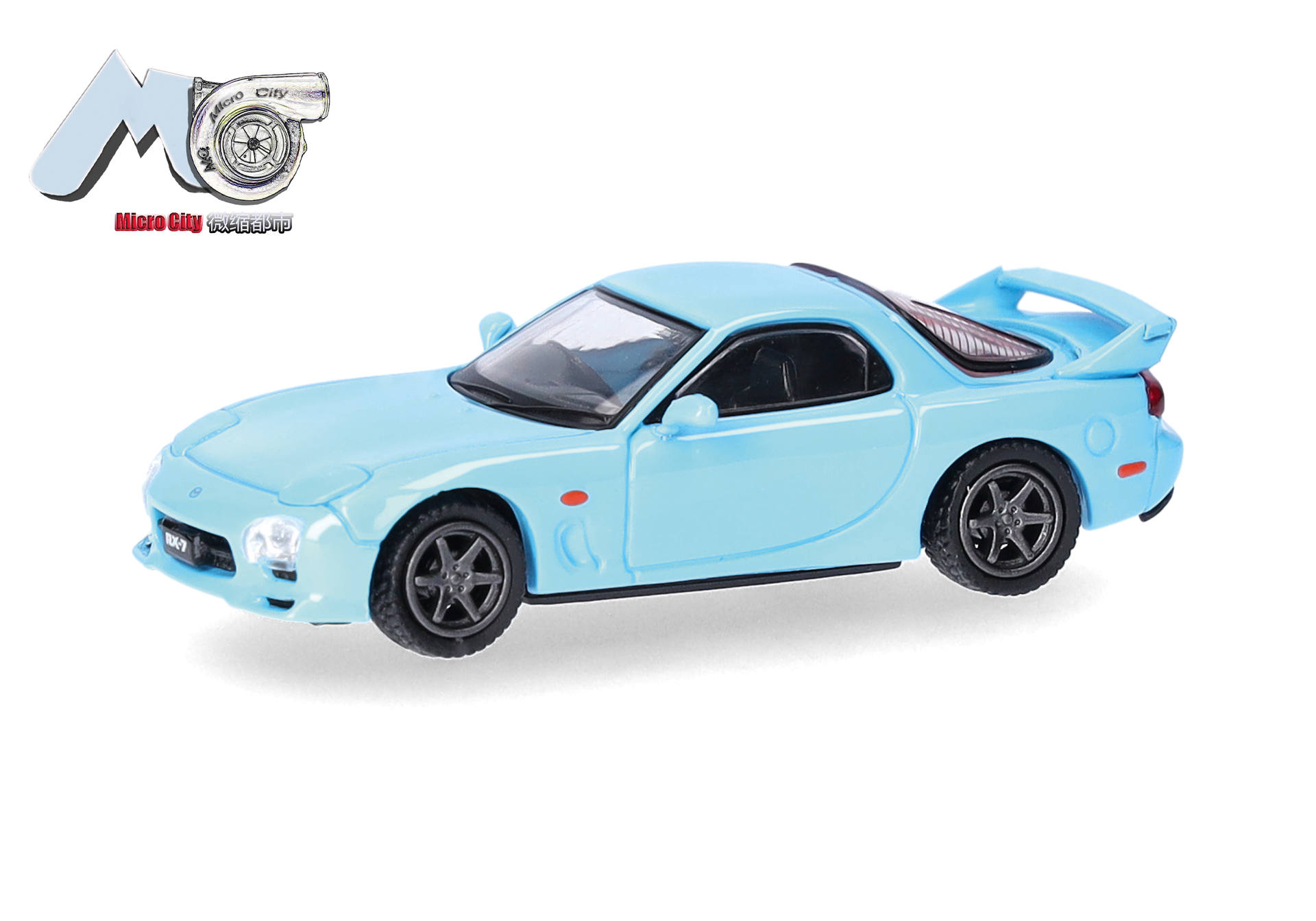 Herpa MicroCity 87MC000153 | Mazda RX-7 | hellblau | Rechtslenker | 1:87