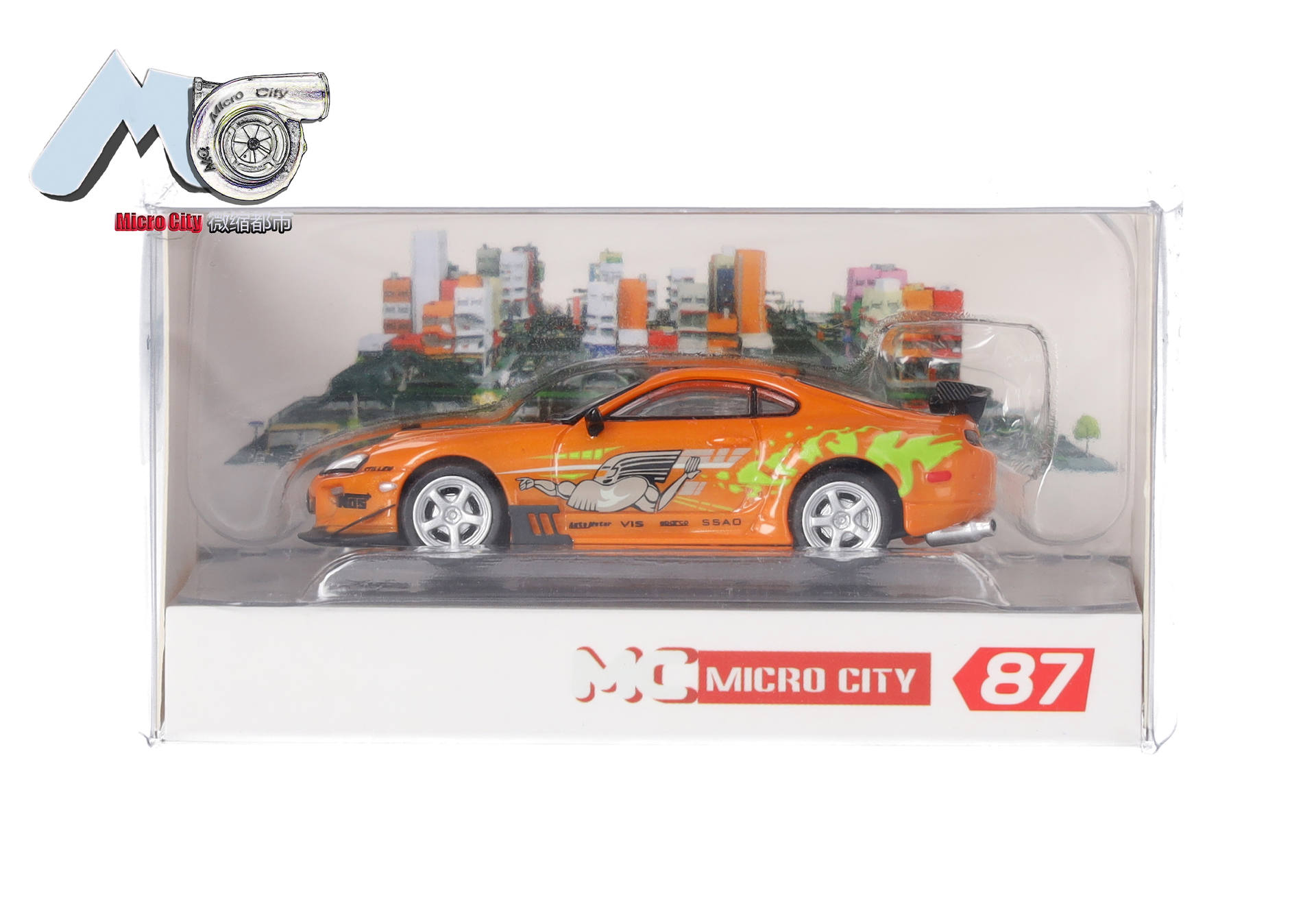 MicroCity 87MC000018 | Toyota Supra | orange "F'n'F" (1993-2002) | 1:87