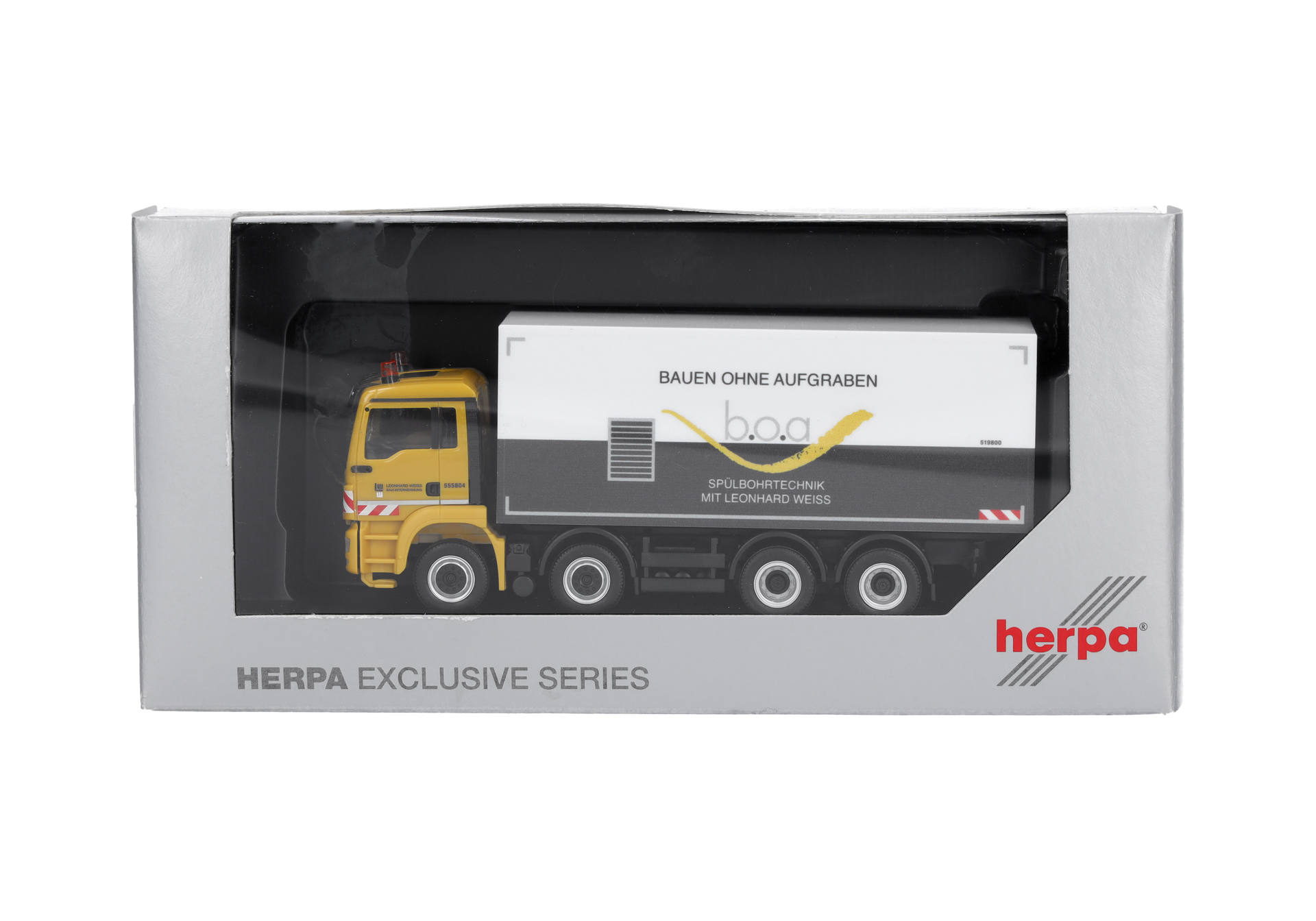 Herpa 953655 | MAN TGS M Koffer-LKW | Leonhard Weiss/b.o.a | 1:87
