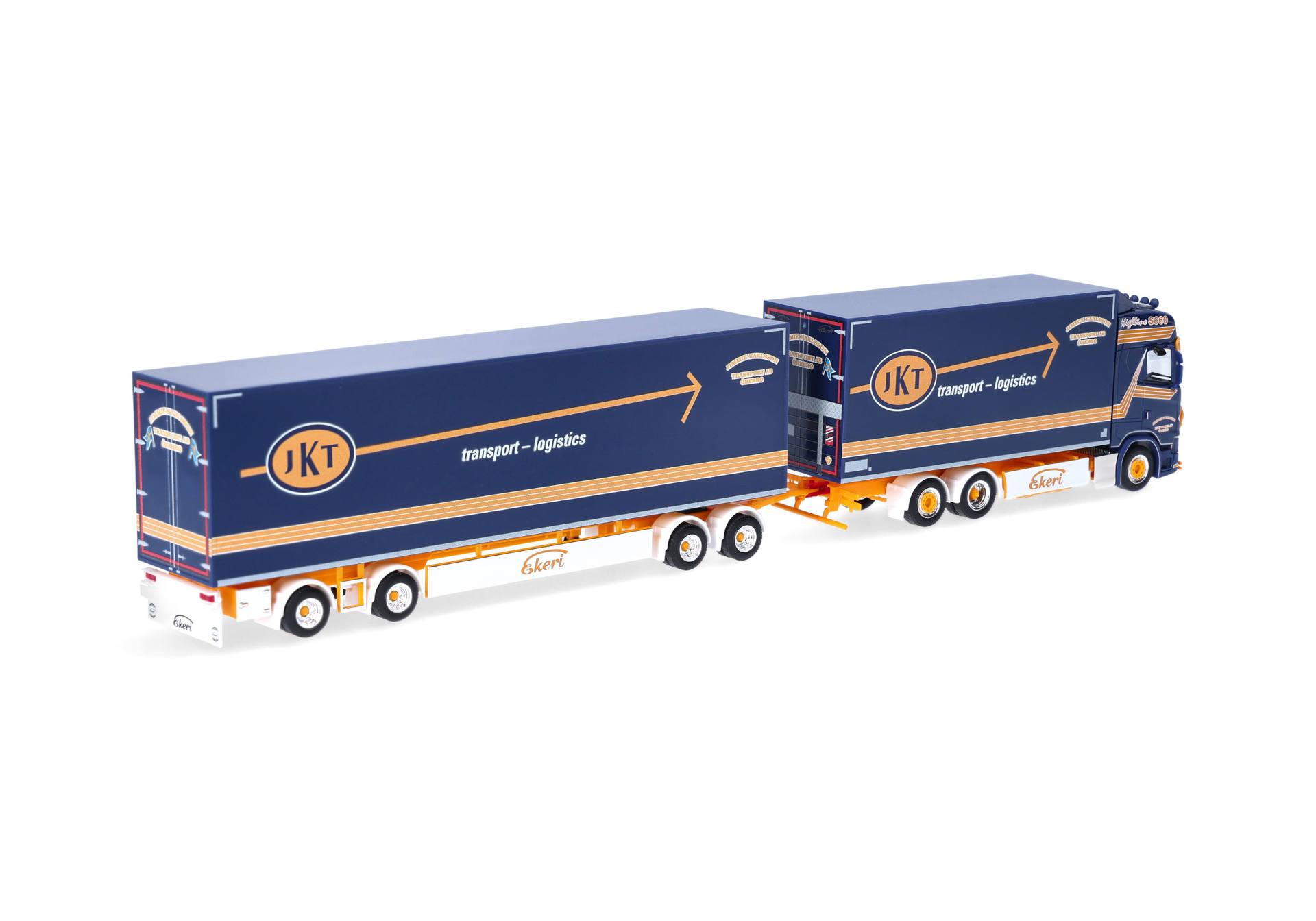 Herpa 320740 | Scania CS 20 Hochdach Schwedenkombi-Hängerzug | Jimmie Karlsson | 1:87
