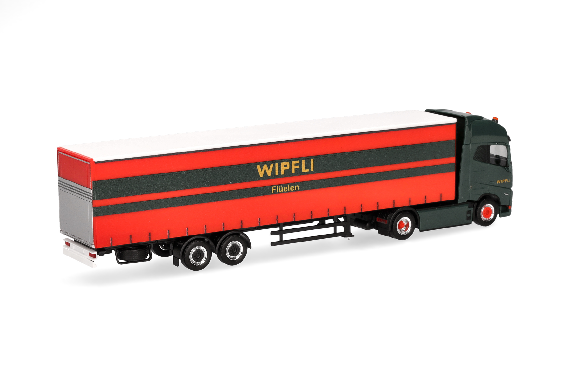 Herpa 319171 | Volvo FH GL XL Electric | Gardinenplanen-Sattelzug | Wipfli (CH) | 1:87