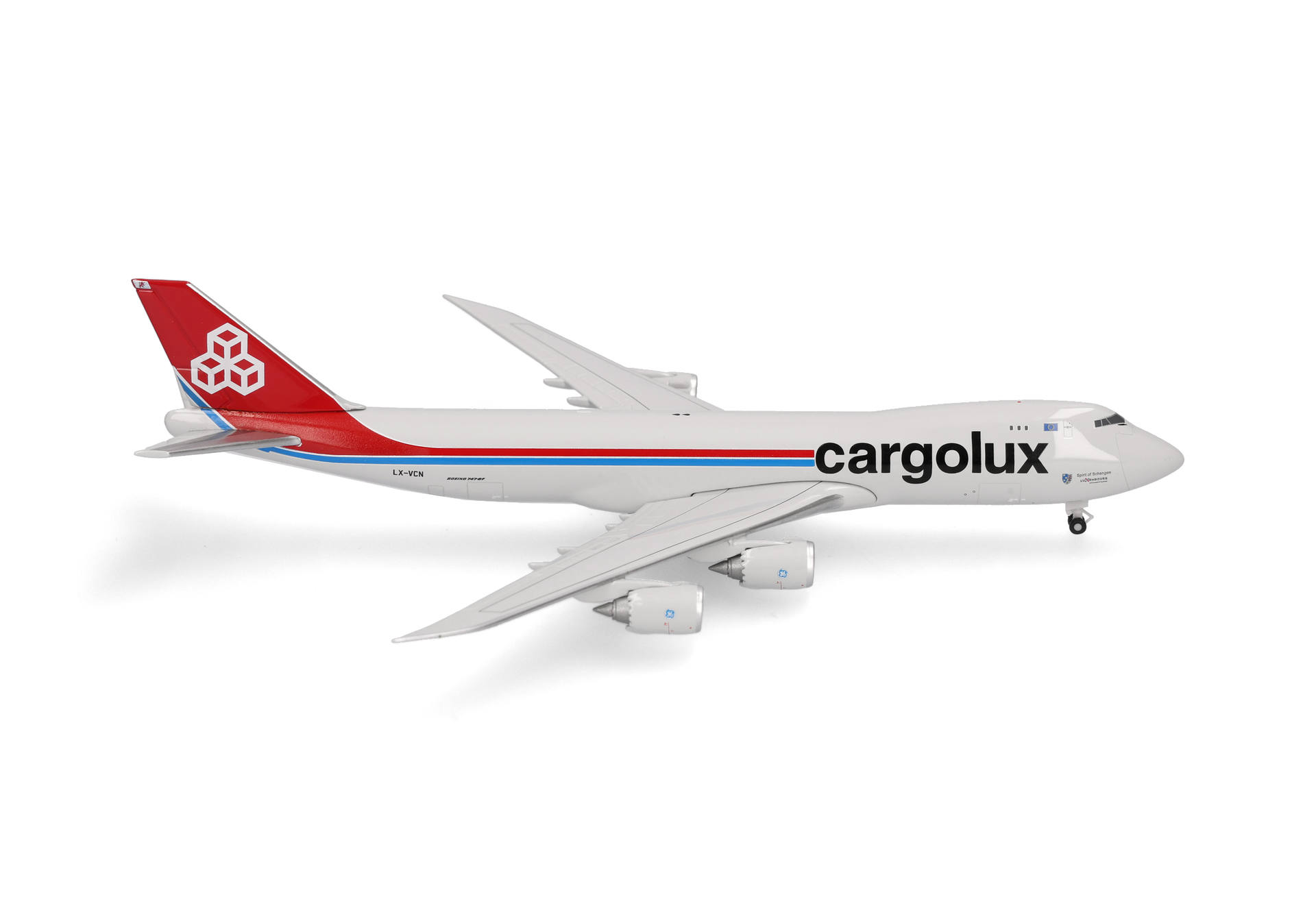 Herpa Wings 539234 | Cargolux | Boeing 747-8F | LX-VCN - Spirit of Schengen | 1:500