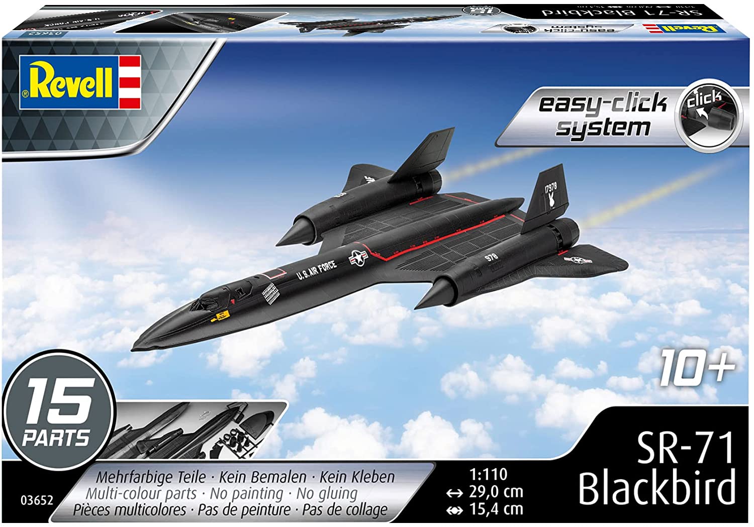 Revell easy-click 03652 - Lockheed SR-71 Blackbird. 1:110