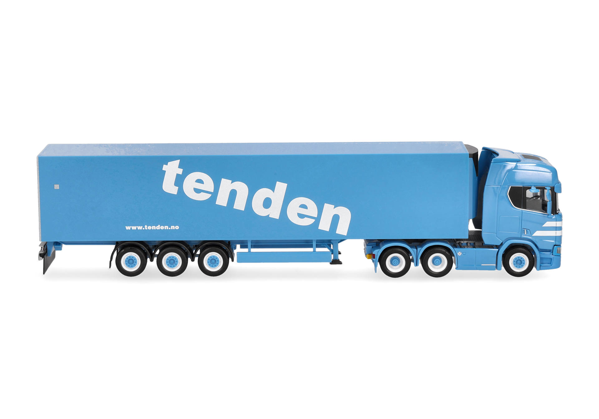 Herpa 321143 | Scania CS 20 Hochdach | 6x4 Kühlkoffer-Sattelzug | Tenden | 1:87