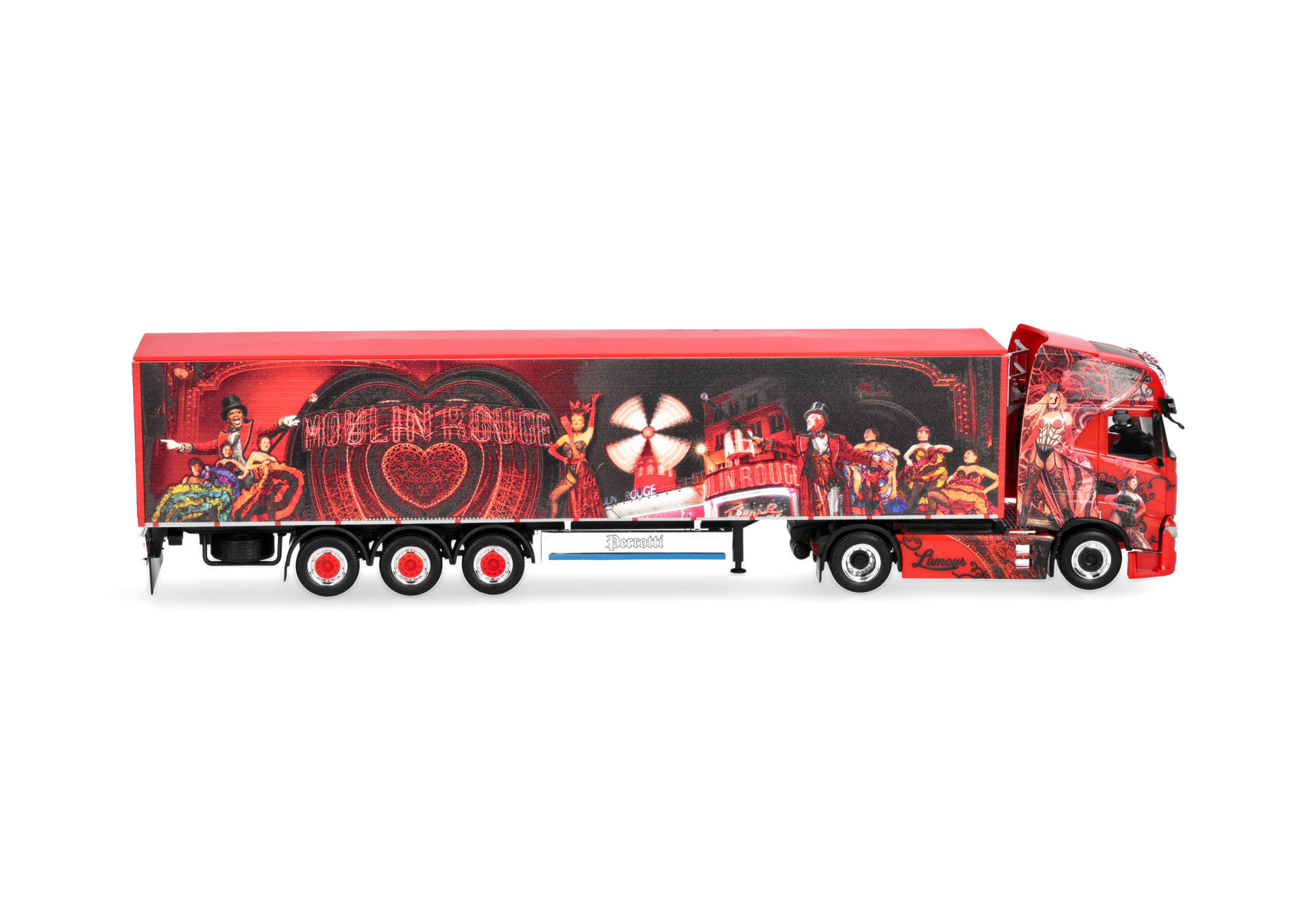 Herpa 320306 | Iveco S-Way Schubboden-Sattelzug | Perrotti | 1:87