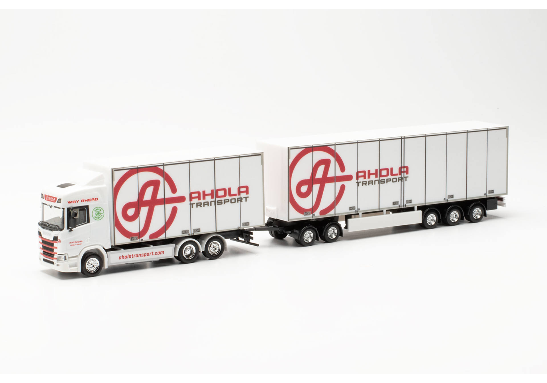 Herpa 315678 - Scania CR 20 HD Schwedencombi „Ahola Transport“ (Finnland/Kokkola). 1:87