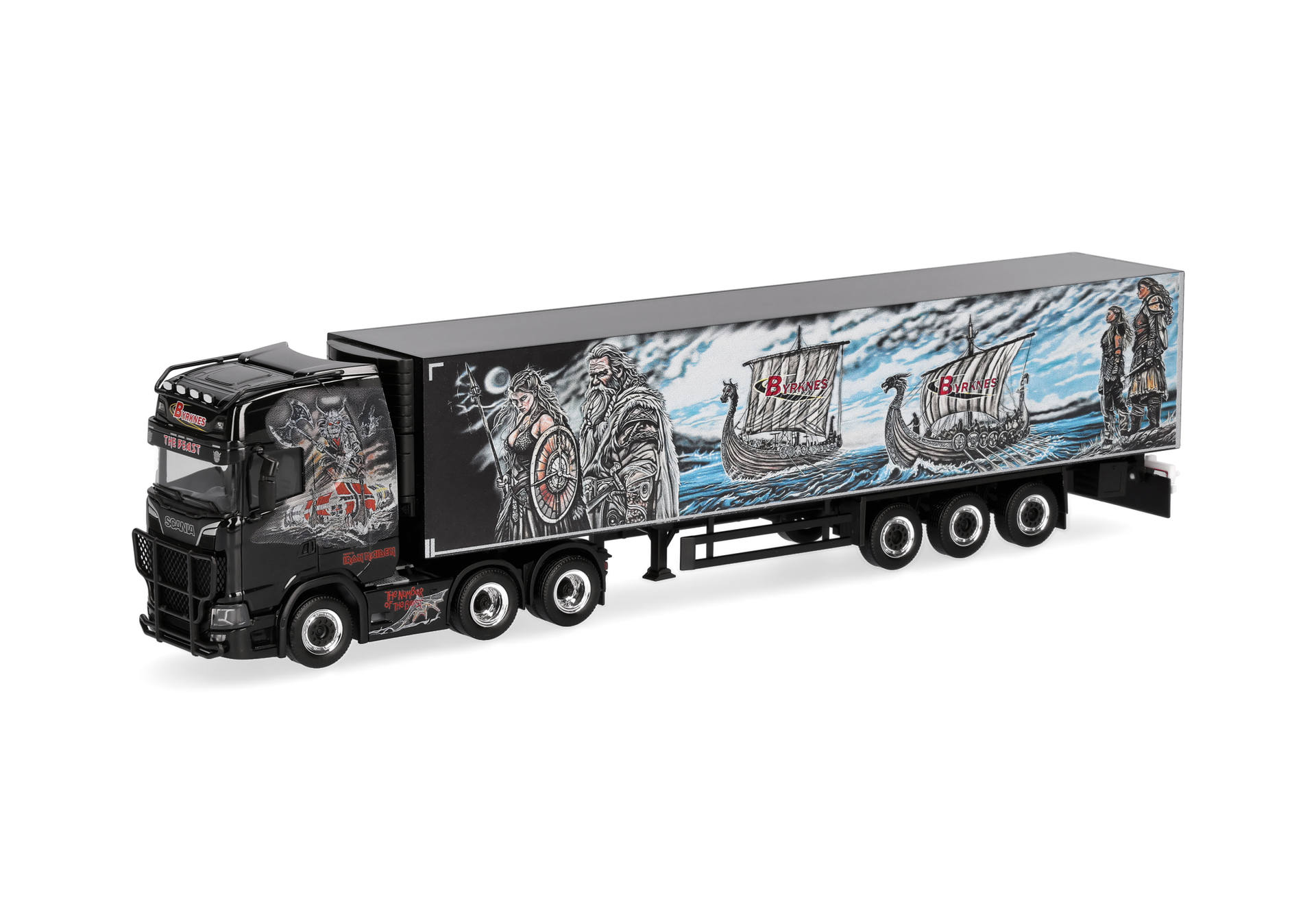 Herpa 321303 | Scania CS 20 Hochdach Kühlkoffer-Sattelzug | Byrknes | 1:87