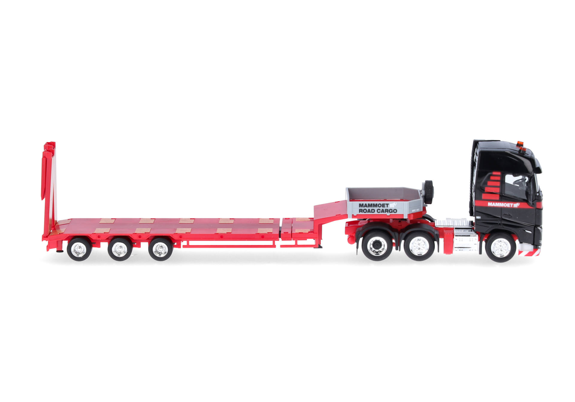 Herpa 318358 | Volvo FH GL 2020 Semitieflade-Sattelzug | Mammoet Road Cargo | 1:87
