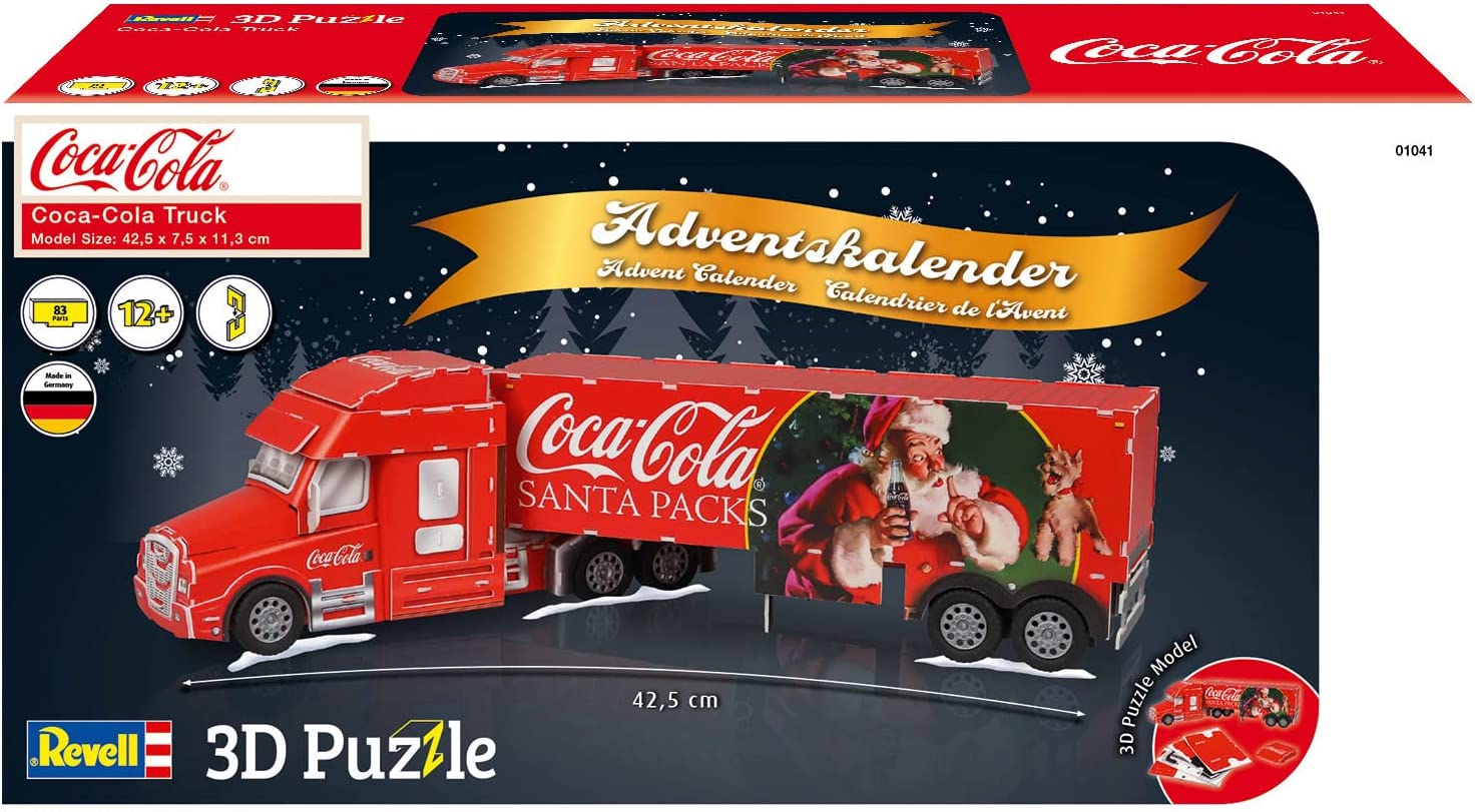 Revell 3D Puzzle | Adventskalender Coca-Cola Truck