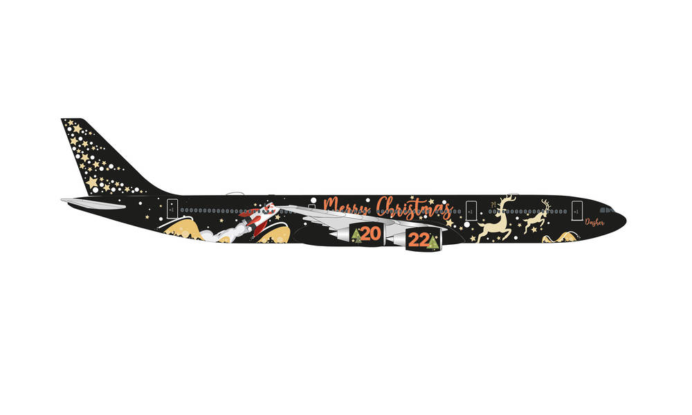 Herpa Wings 536592 | Christmas 2022 Airbus A340-500 – “Dasher” | 1:500
