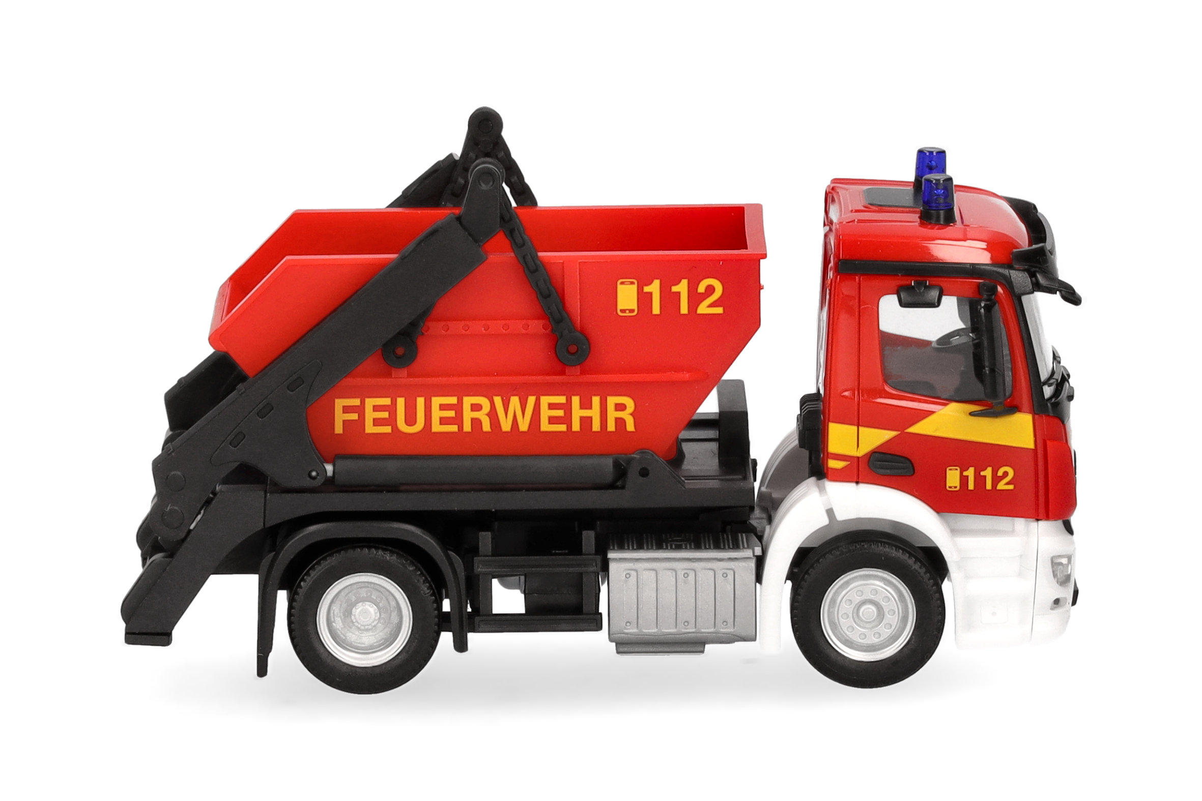 Herpa 098250 | Mercedes-Benz Actros S Absetzkipper AK12 | Feuerwehr | 1:87