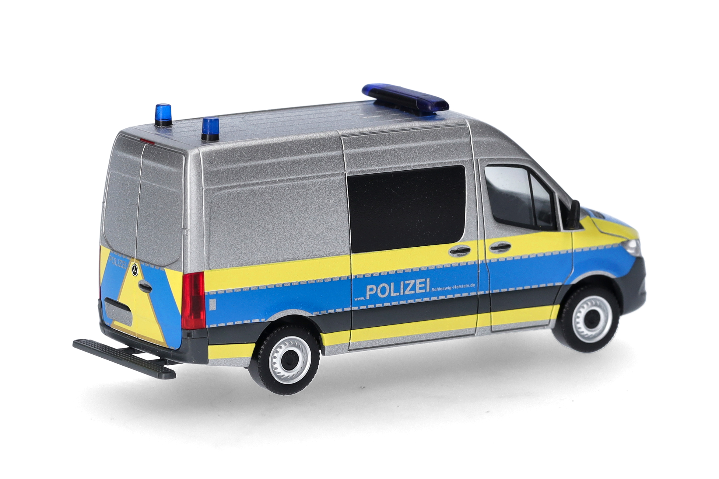 Herpa 098304 | MB Sprinter '18 Halbbus Hochdach | Polizei Schleswig-Holstein | 1:87