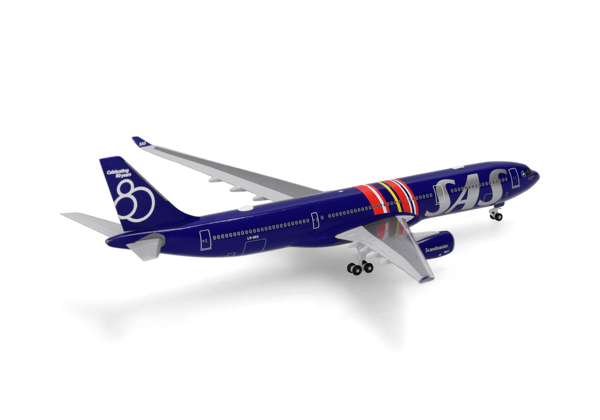 Herpa Wings 539623 | SAS Scandinavian Airlines | Airbus A330-300 - 80 Years | 1:500