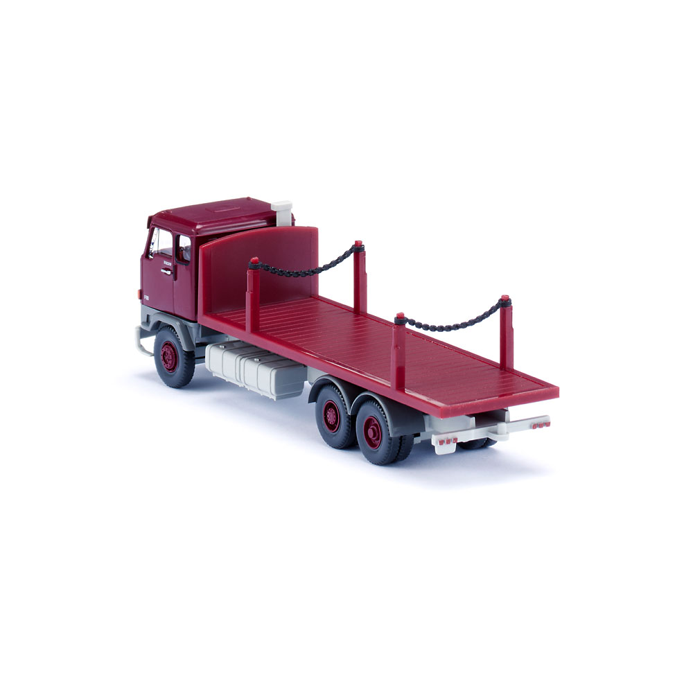 Wiking 044701 | Volvo F88 | Rungenpritschen-Lkw | weinrot | 1:87