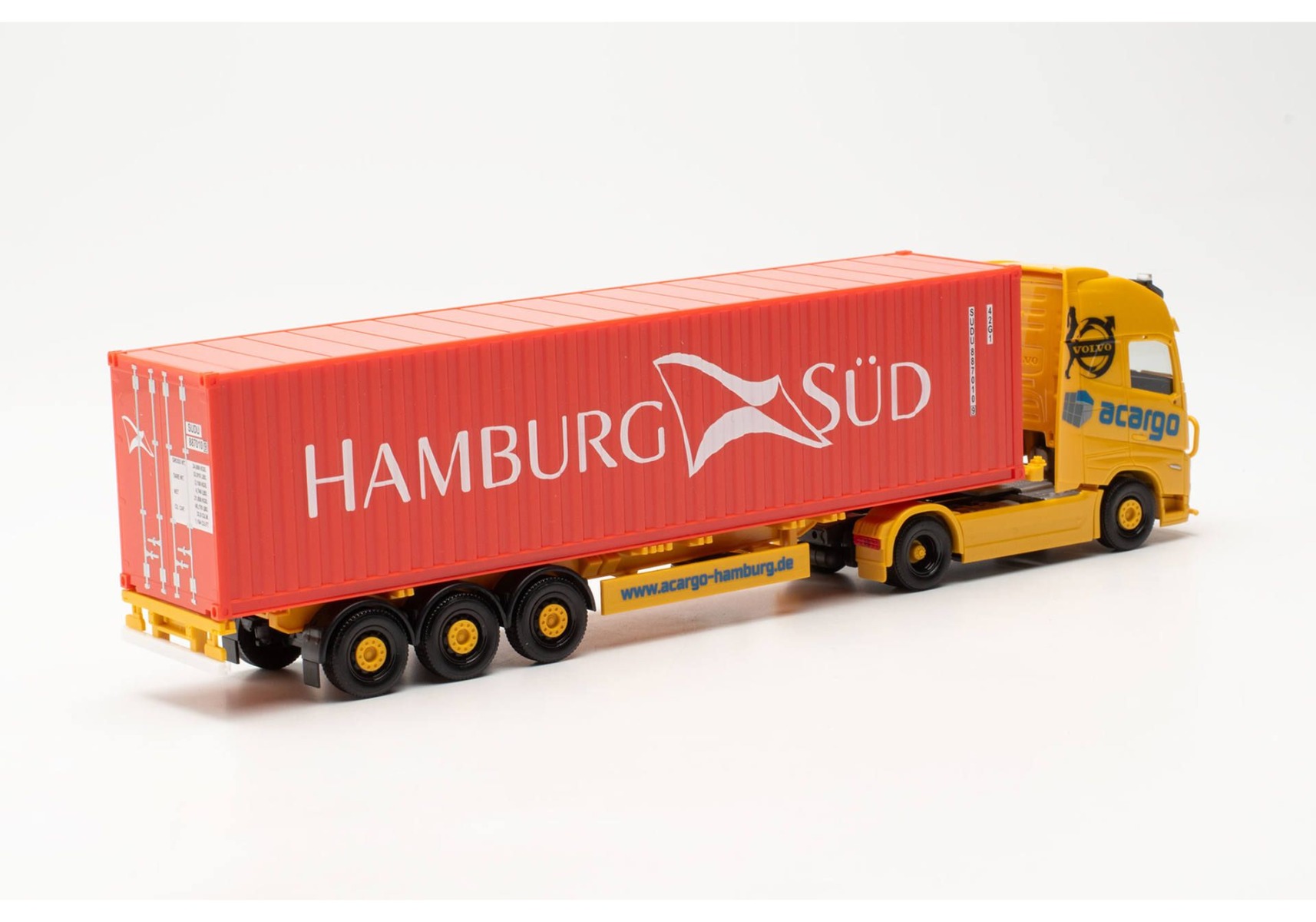 Herpa 316347 | Volvo FH Gl. XL 2020 | Container-Sattelzug | Acargo/Hamburg Süd | 1:87