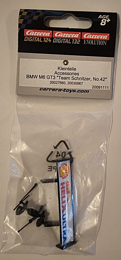 20091111 Carrera 1:32 | Kleinteile | BMW M6 GT3 | Team Schnitzer No. 42
