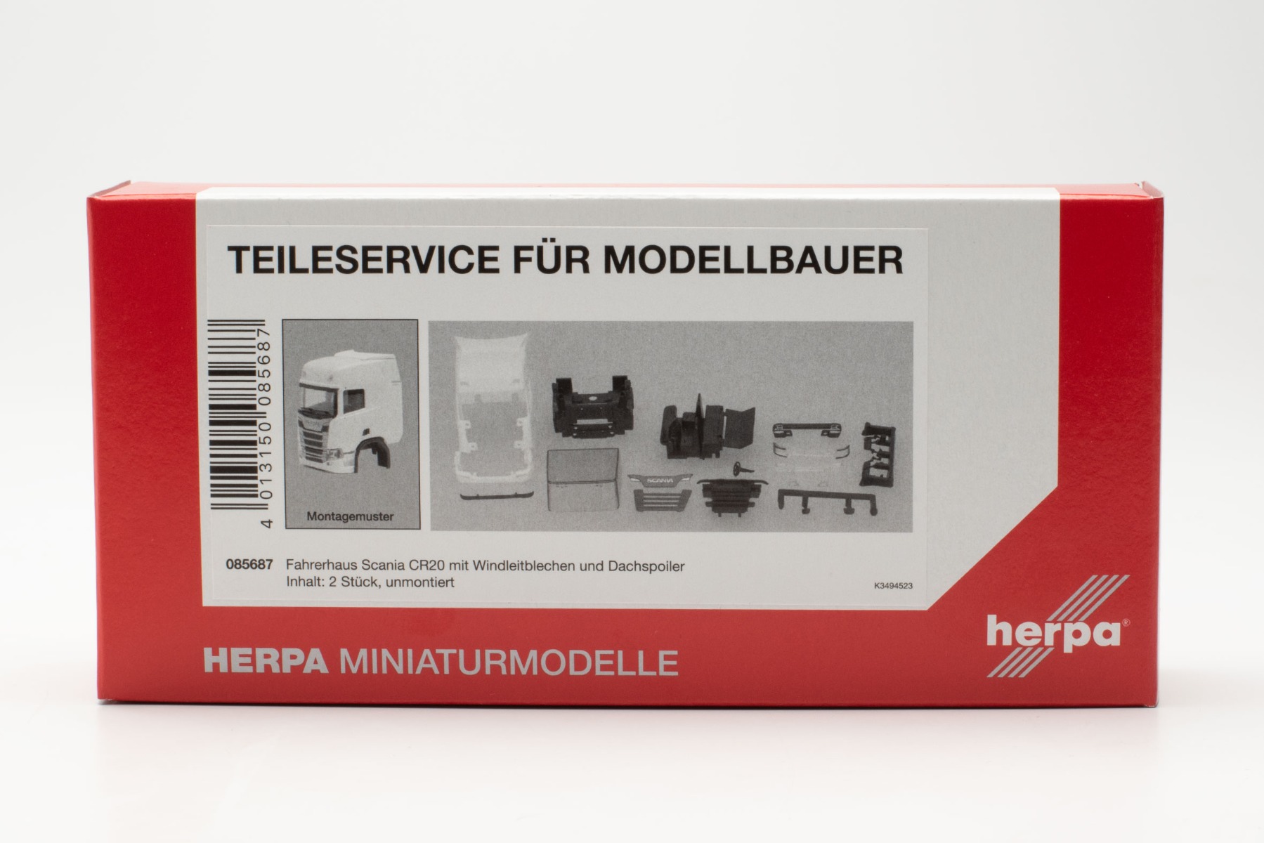 Herpa 085687 TS | FH Scania CR 20 HD mit Wlb. und DS | 1:87