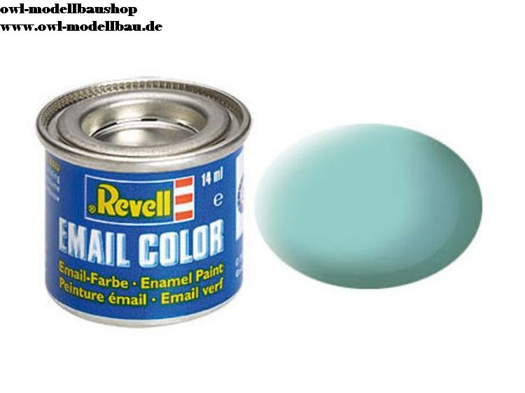 Revell Email Color Farben, Dose 14 ml, 88 verschiedene Farbtöne-32155, matt, lichtgrün, RAL 6027