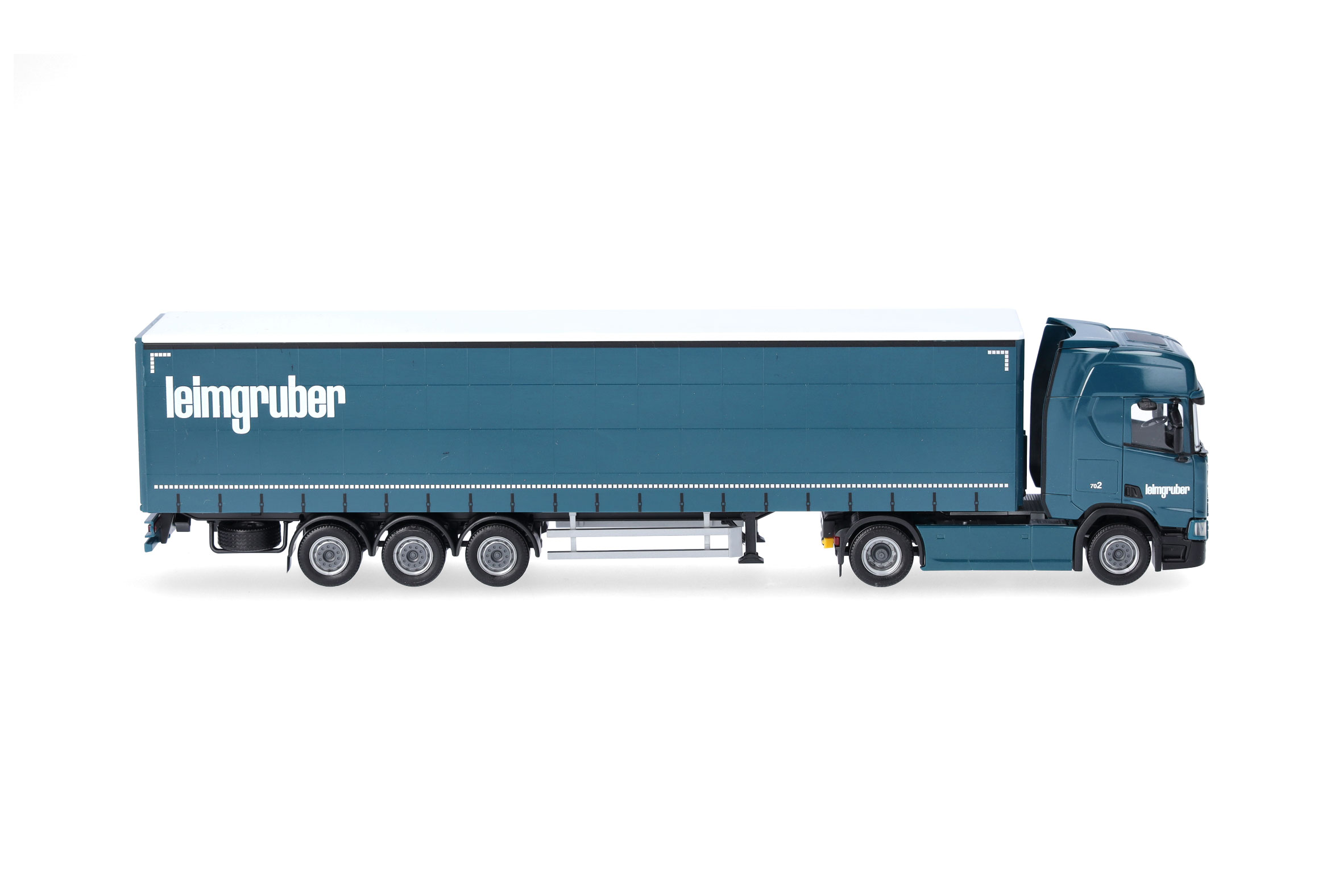Herpa 958752 | Scania CR20 HD | Gardinenplanen-Sattelzug | Leimgruber | 1:87