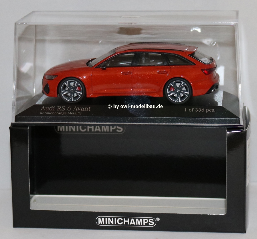 Minichamps 410018014 - Audi RS 6 Avant - 2019 - Orange Metallic. 1:43