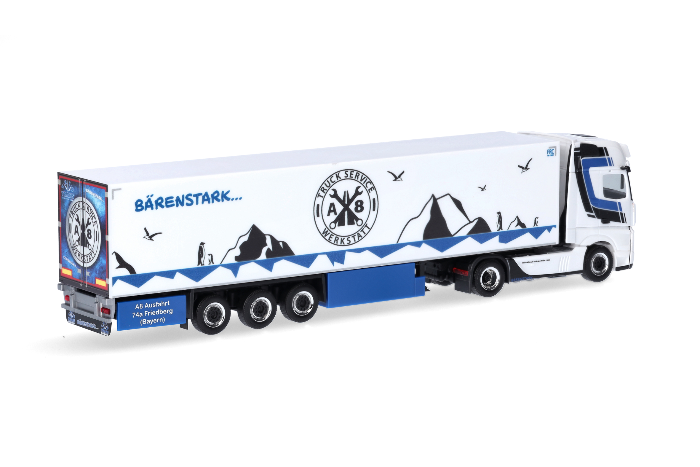Herpa 317320 | MB Actros 18 Gigaspace Kühlkoffer-Sattelzug | Trio-Trans | 1:87