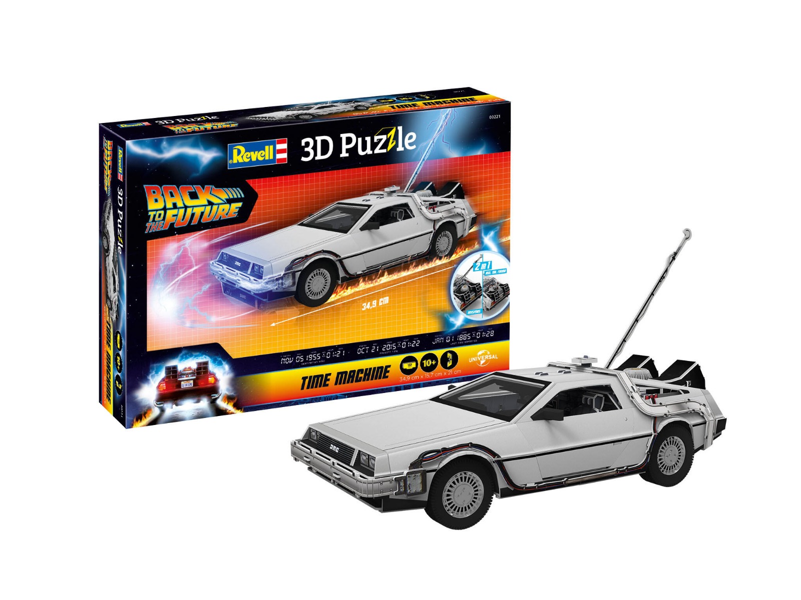 Revell 3D Puzzle 00221 - Time Machine - Back to the Future