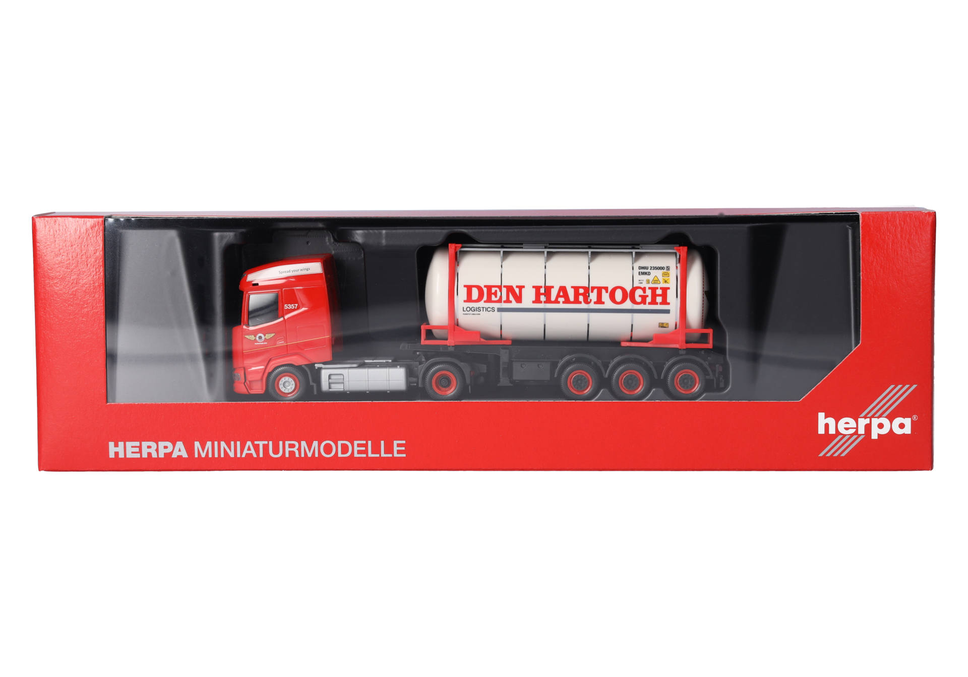 Herpa 320344 | DAF XG Swapcontainer-Sattelzug | Den Hartogh (NL) | 1:87