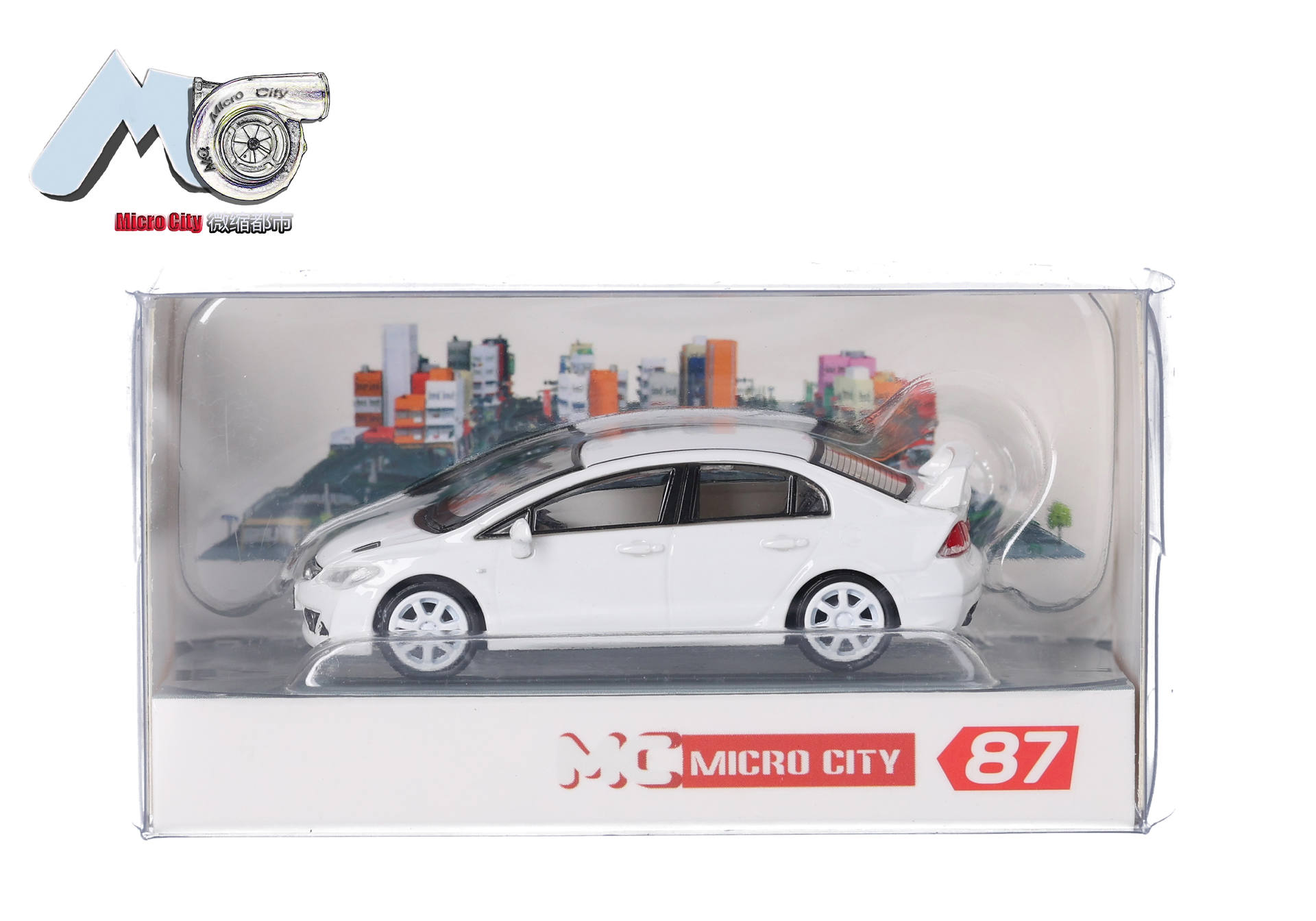 Herpa MicroCity 87MC000099 | Honda Civic FD2 | weiß | 1:87