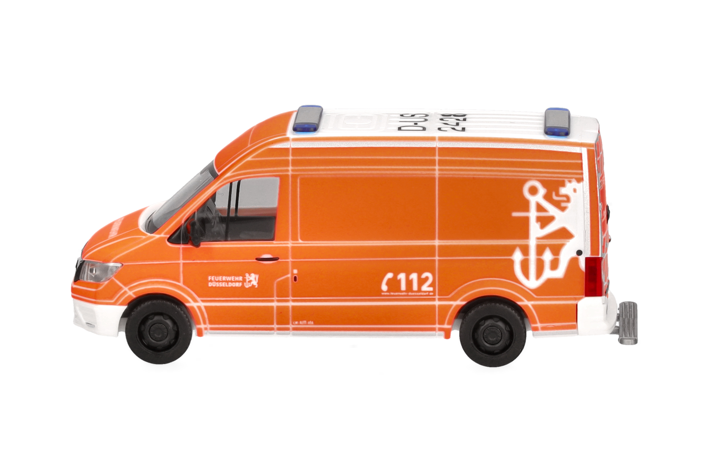 Herpa 098298 | MAN TGE Kasten Hochdach | Feuerwehr Düsseldorf | 1:87