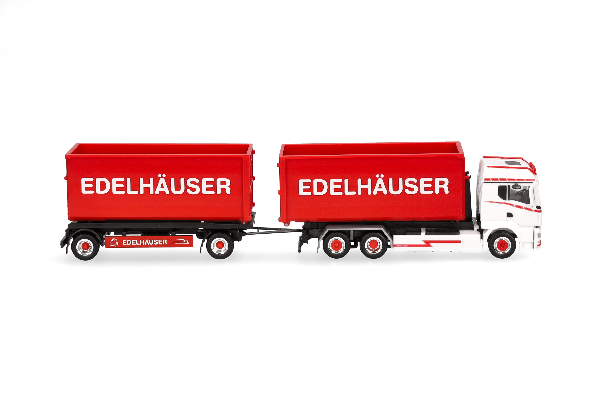Herpa  319317 | MAN TGS TM | Abrollmulden-Hängerzug | Edelhäuser | 1:87