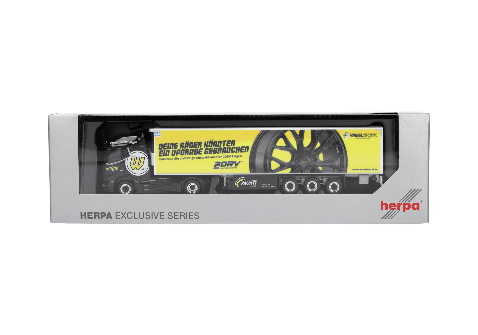 Herpa 961530 | DAF XG Kühlkoffer-Sattelzug | Spedition Kalbitz/Wheelworld-2DRV | 1:87