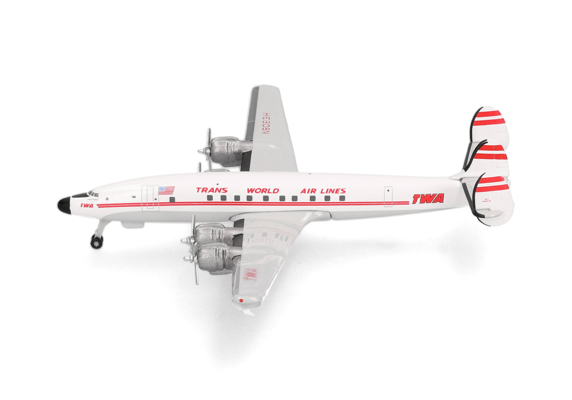 Herpa Wings 539364 | TWA - Trans World Airlines | Lockheed L-1649A Jetstream | N8083H | 1:500