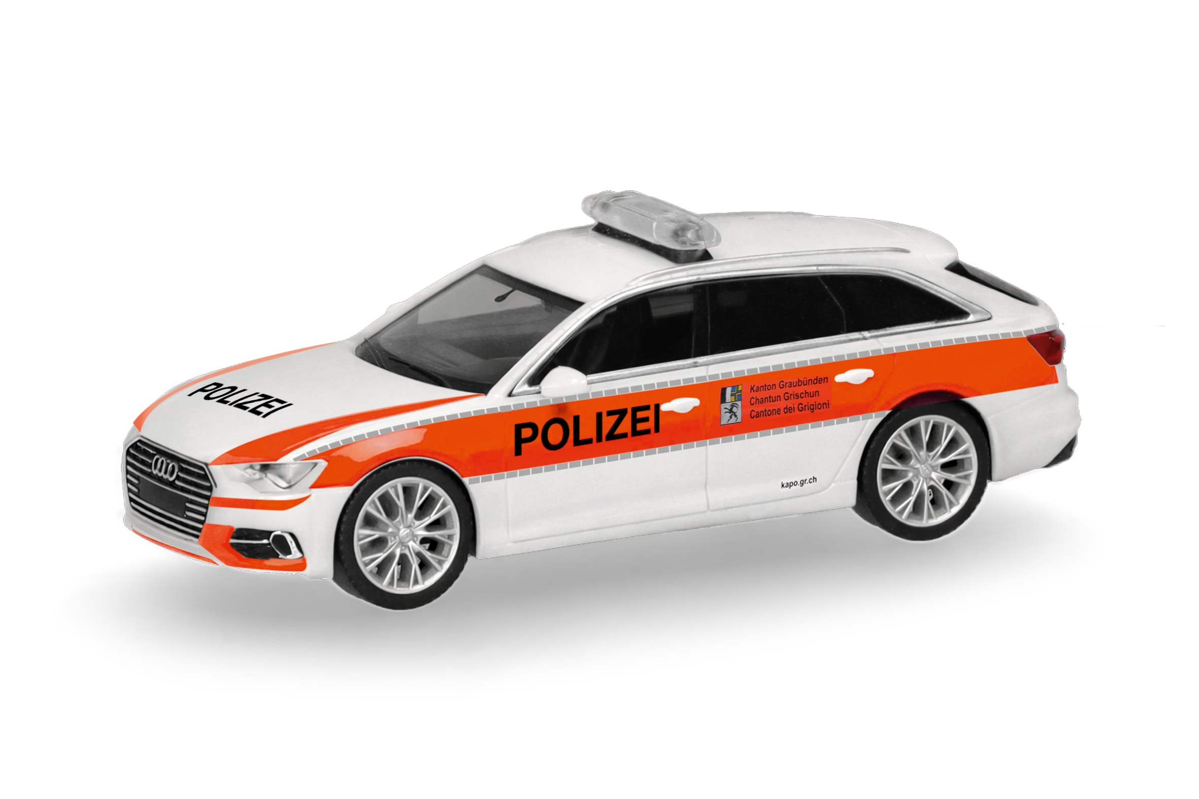Herpa 099370 | Audi A6 Avant | Polizei Graubünden | 1:87