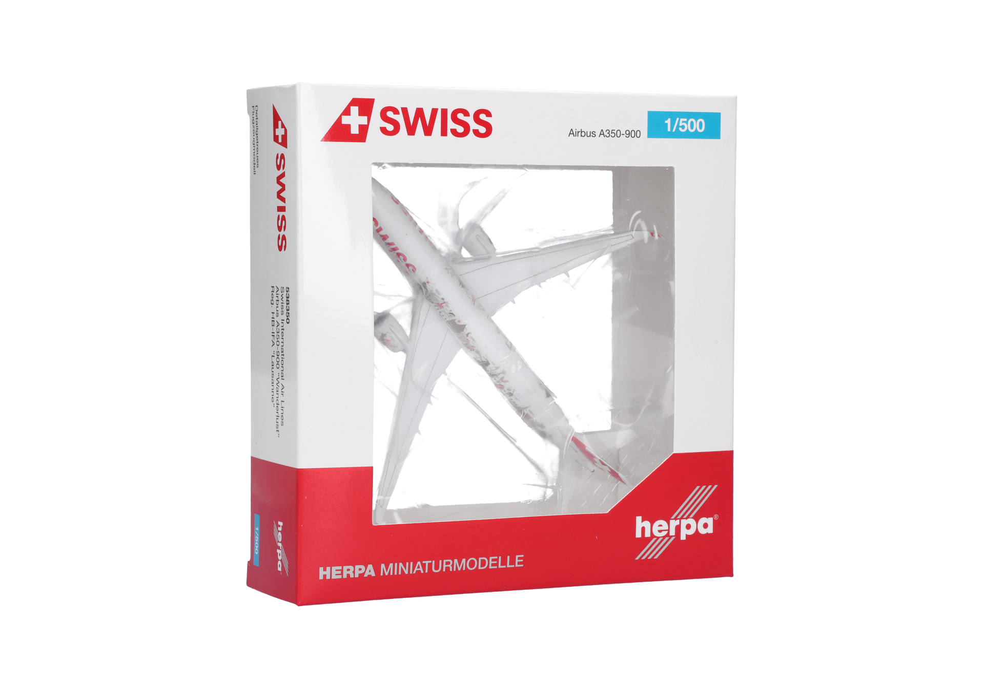 Herpa Wings 538350 | Swiss International Air Lines | Airbus A350-900 | Wanderlust | 1:500